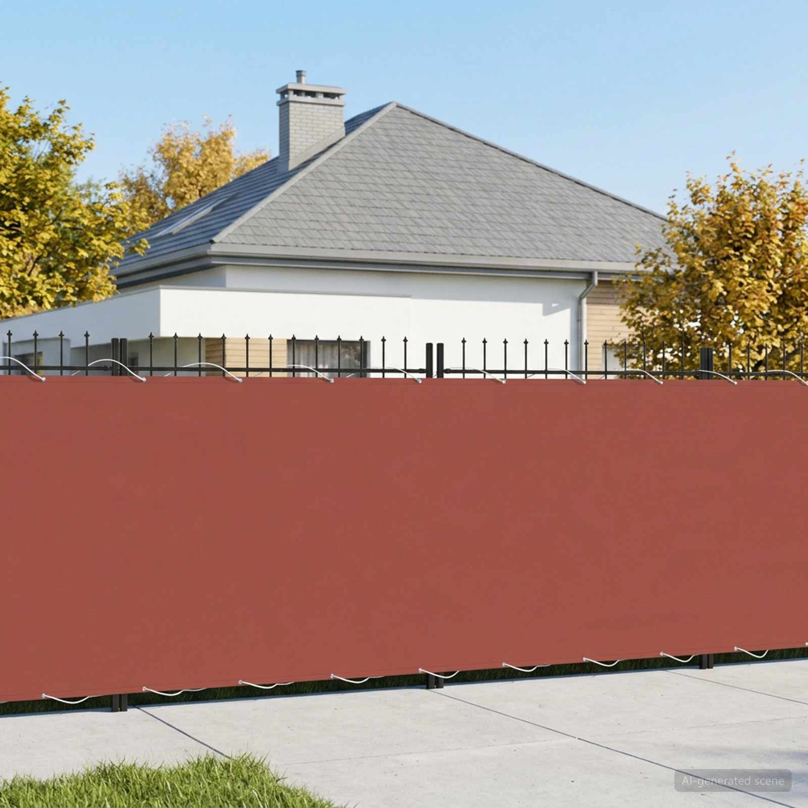 vidaXL Balkon Sichtschutz 180 x 600 cm Stoff mit PU-Beschichtung