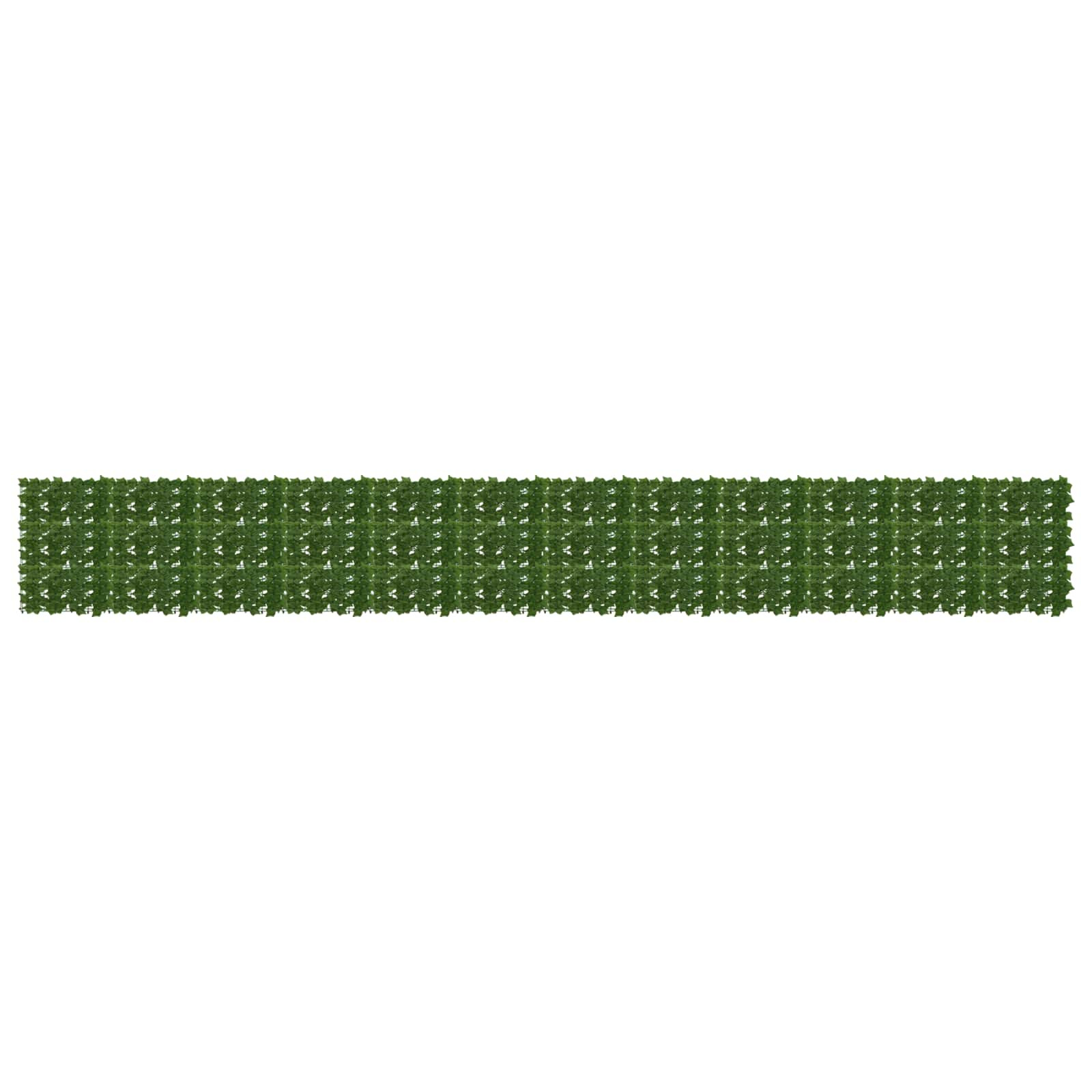vidaXL Balkonsichtschutz mit Blättern Grün 600 x 75 cm