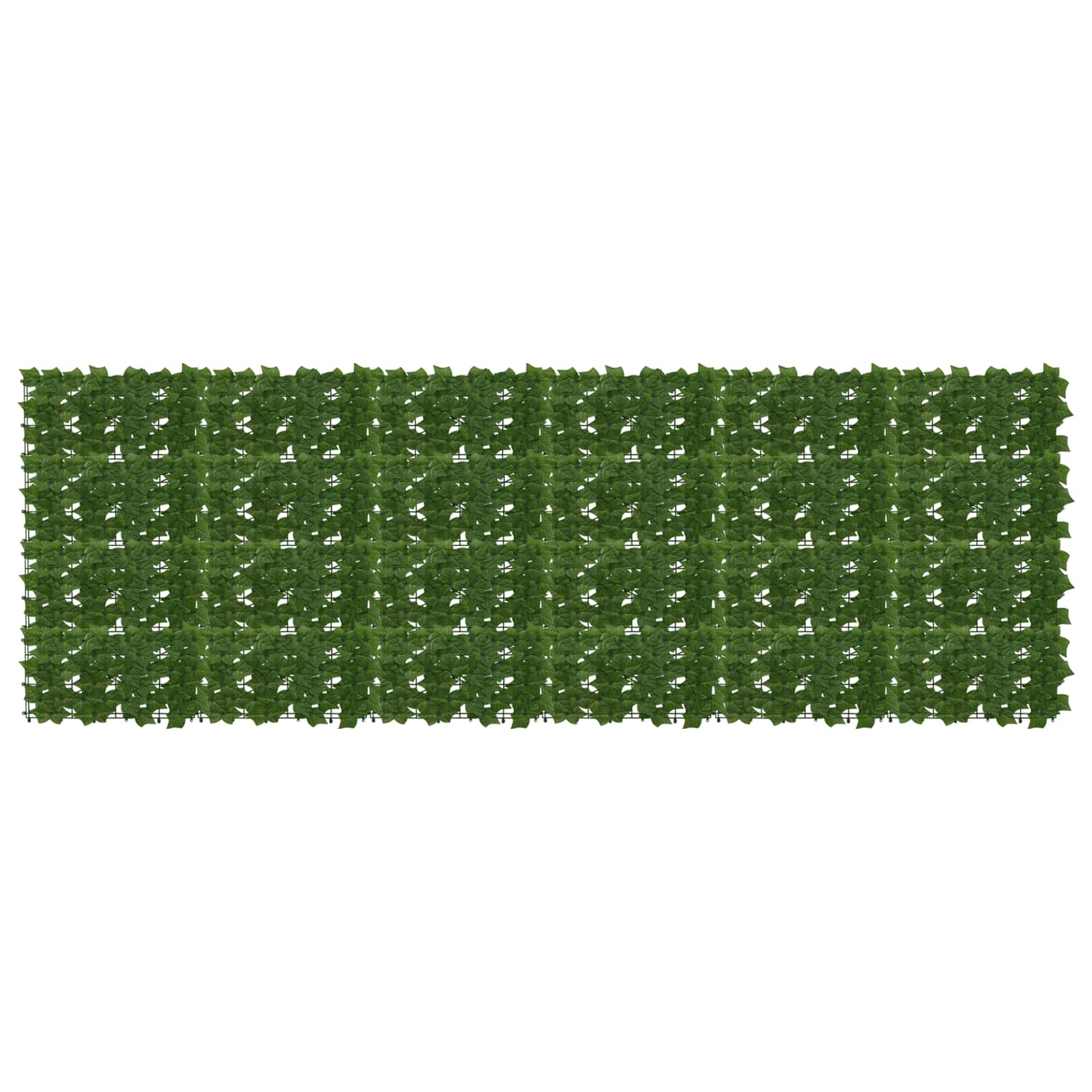 vidaXL Balkonsichtschutz mit Blättern Grün 300 x 100 cm