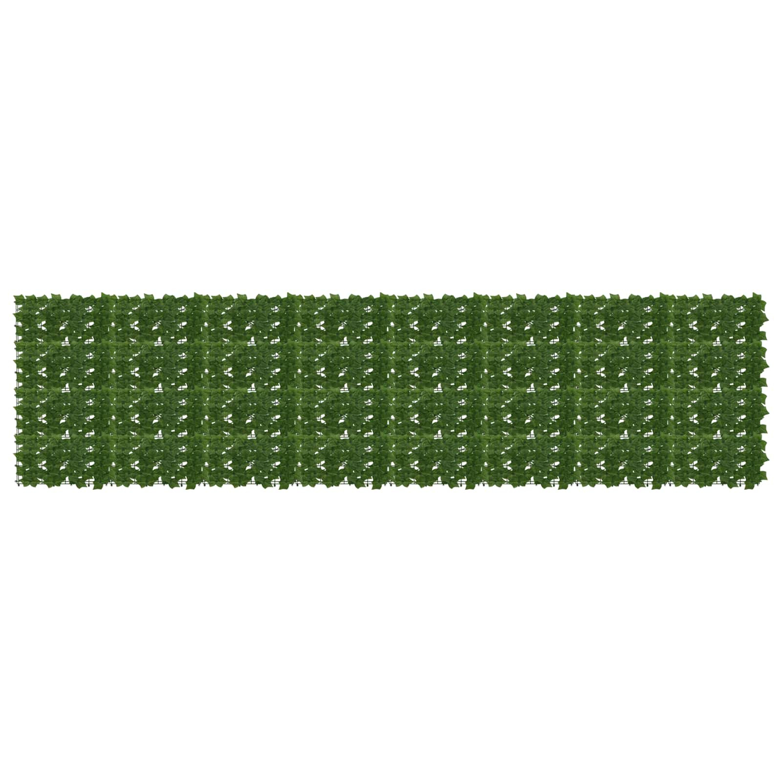 vidaXL Balkonsichtschutz mit Blättern Grün 400 x 100 cm