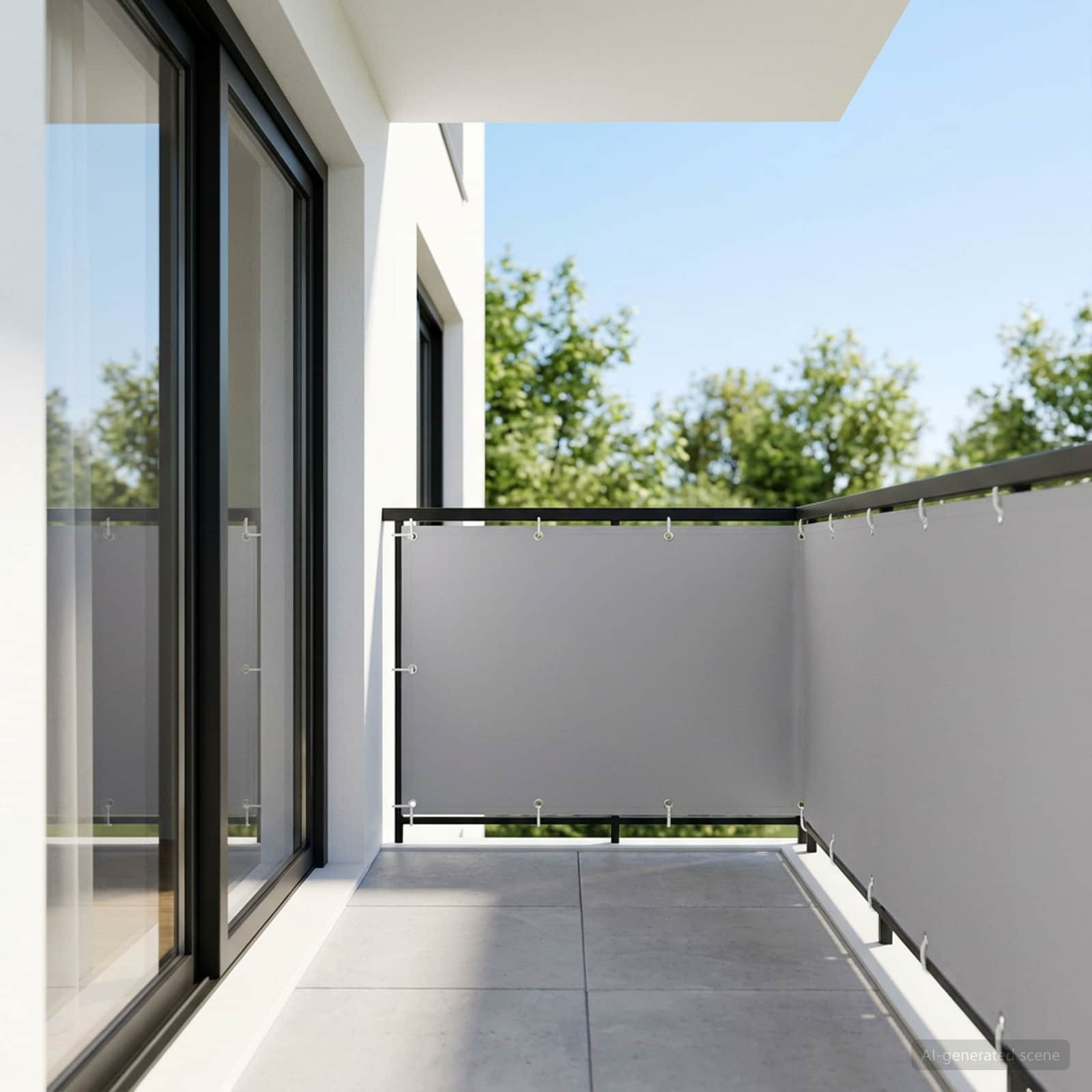 vidaXL Balkon Sichtschutz 1,2 x 25 m Stoff mit PU-Beschichtung