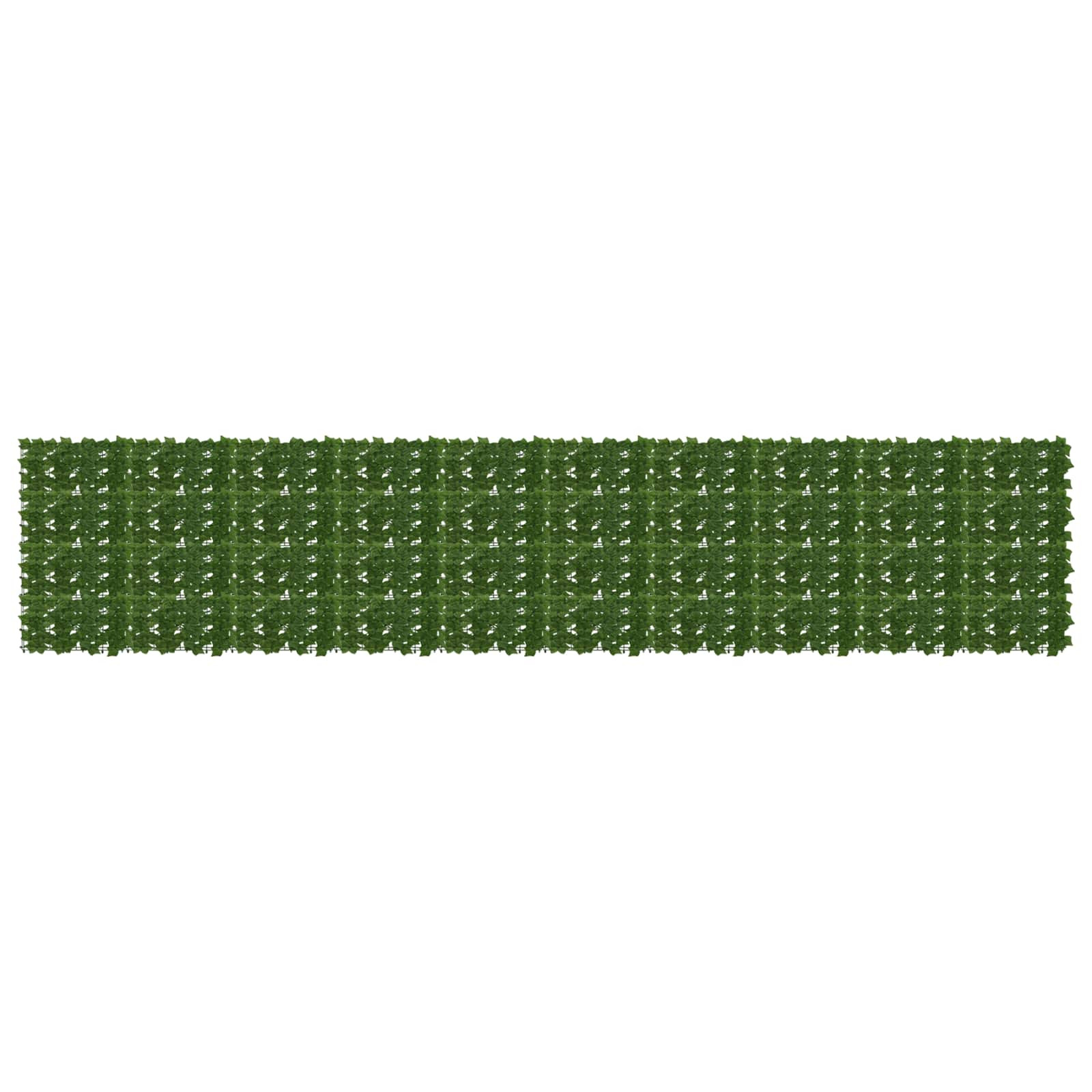 vidaXL Balkonsichtschutz mit Blättern Grün 500 x 100 cm