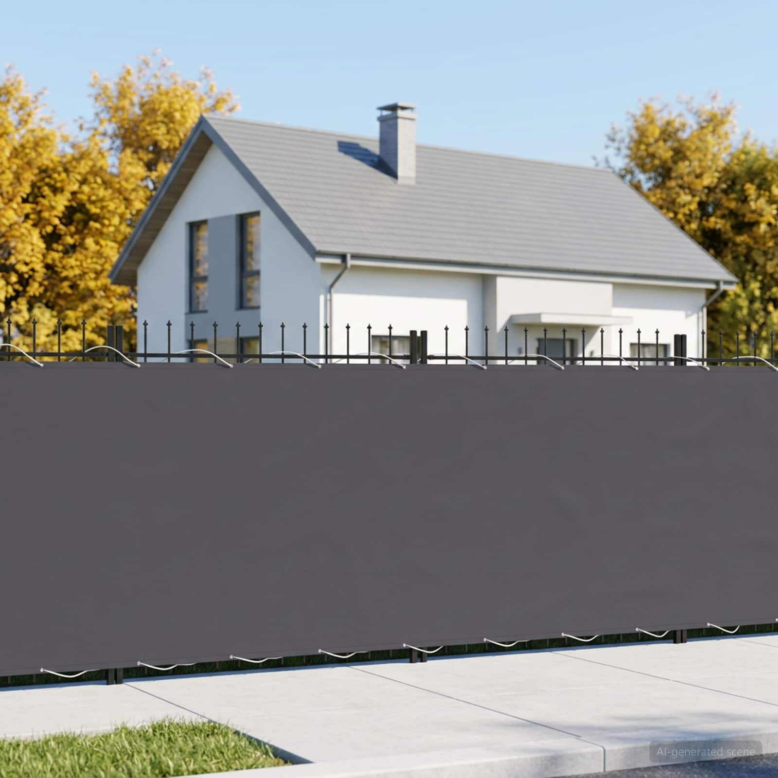 vidaXL Balkon Sichtschutz 1,5 x 15 m Stoff mit PU-Beschichtung