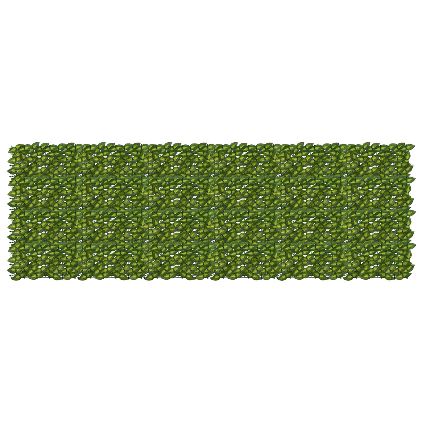 vidaXL Balkonsichtschutz mit Blättern Grün und Gelb 300 x 100 cm