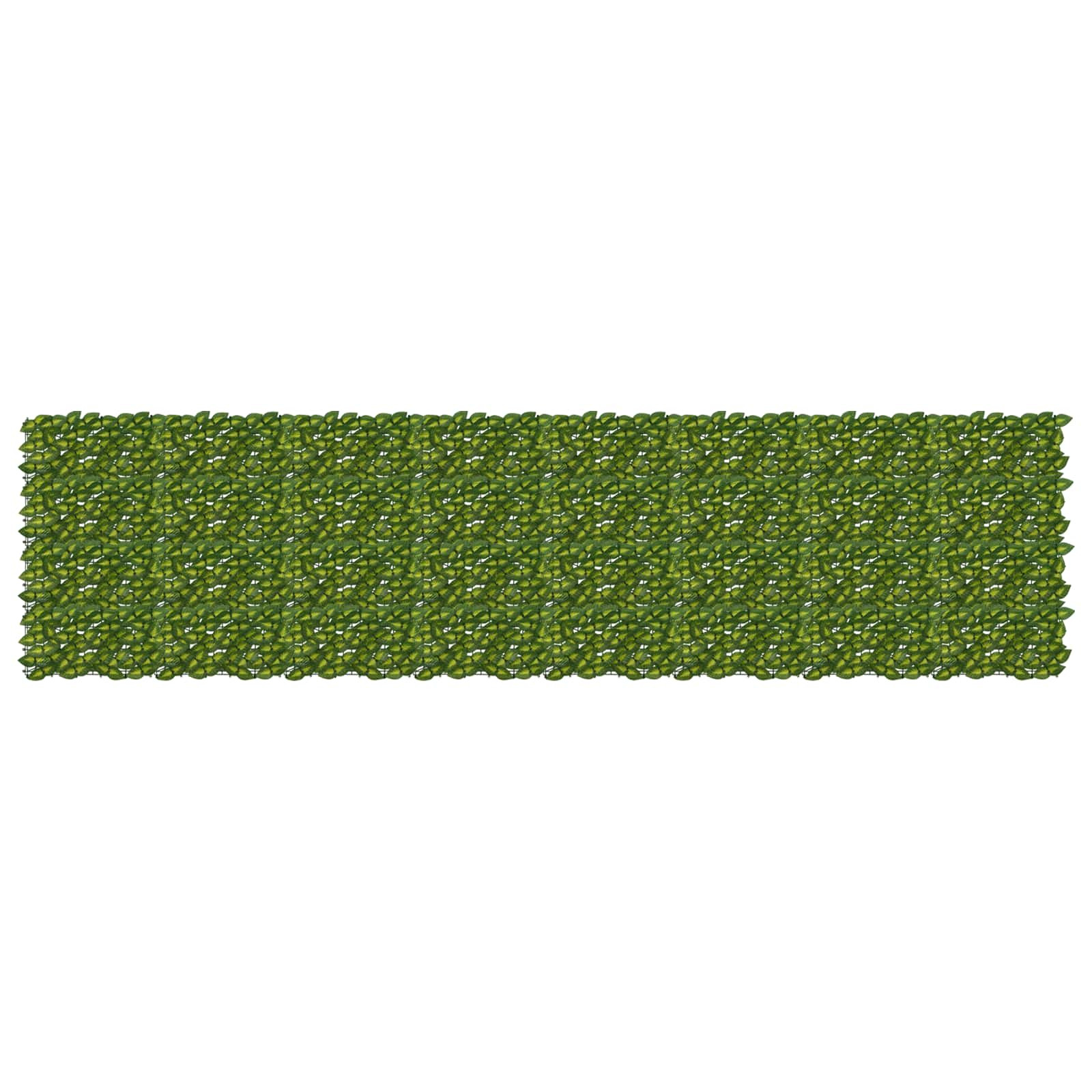 vidaXL Balkonsichtschutz mit Blättern Grün und Gelb 400 x 100 cm