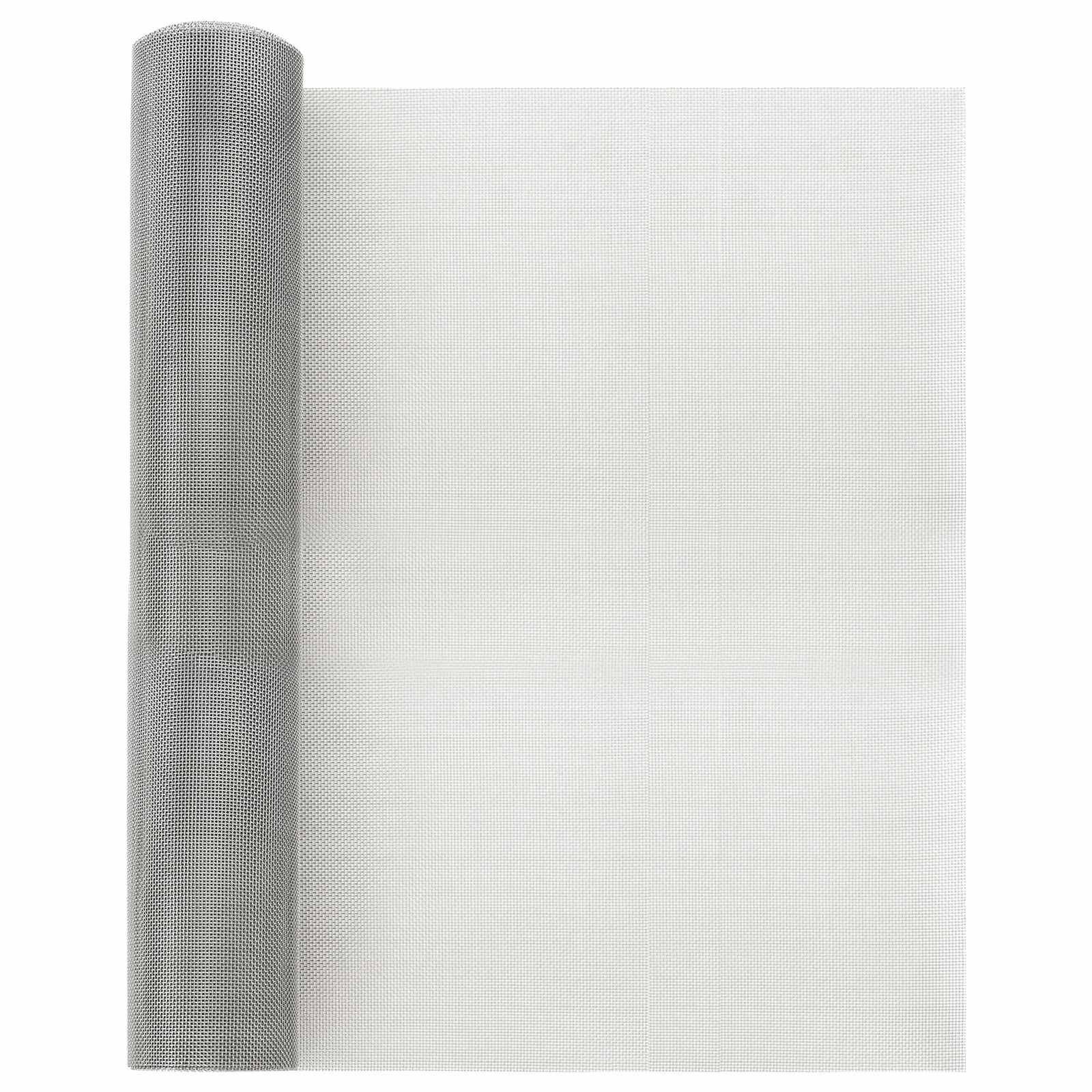 vidaXL Mesh Bildschirm 40 x 500 cm 20 Mesh Edelstahl 201 Silber