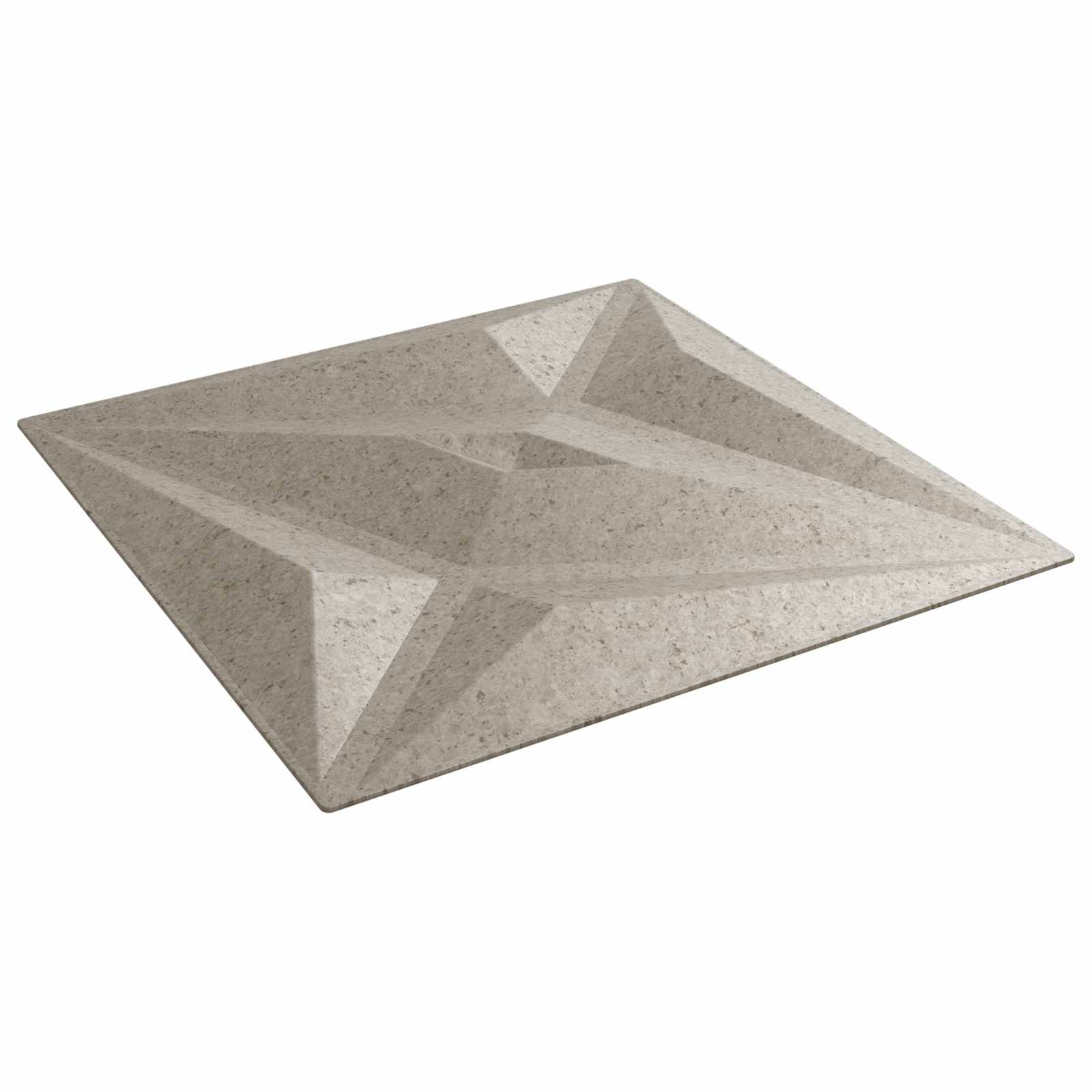 vidaXL Wandpaneele Stern 48 pcs Stern Beton 50 x 50 cm XPS Schaum