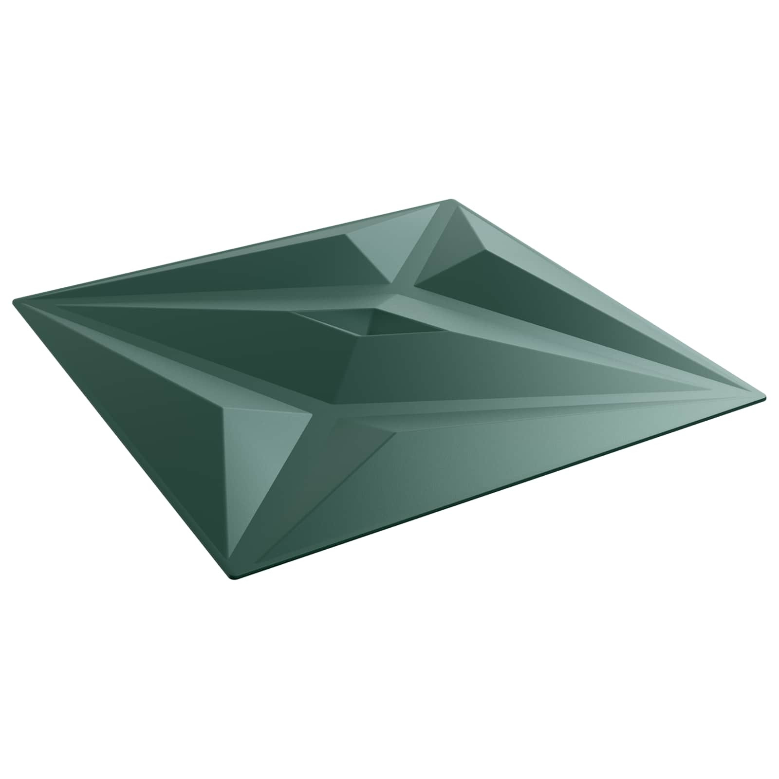 vidaXL Wandpaneele Stern 12 pcs Stern Grün 50 x 50 cm XPS Schaum