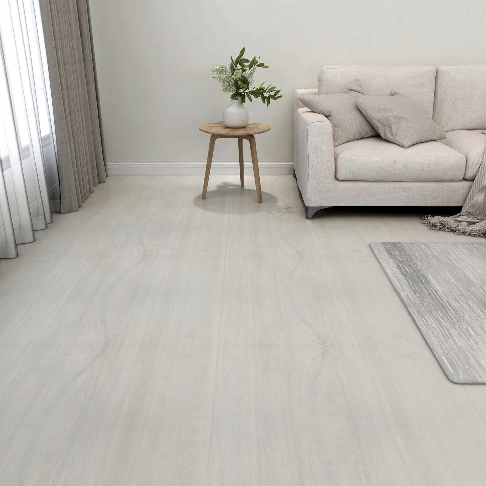 vidaXL Bodenplanken 55 pcs Creme 5,11 m² PVC