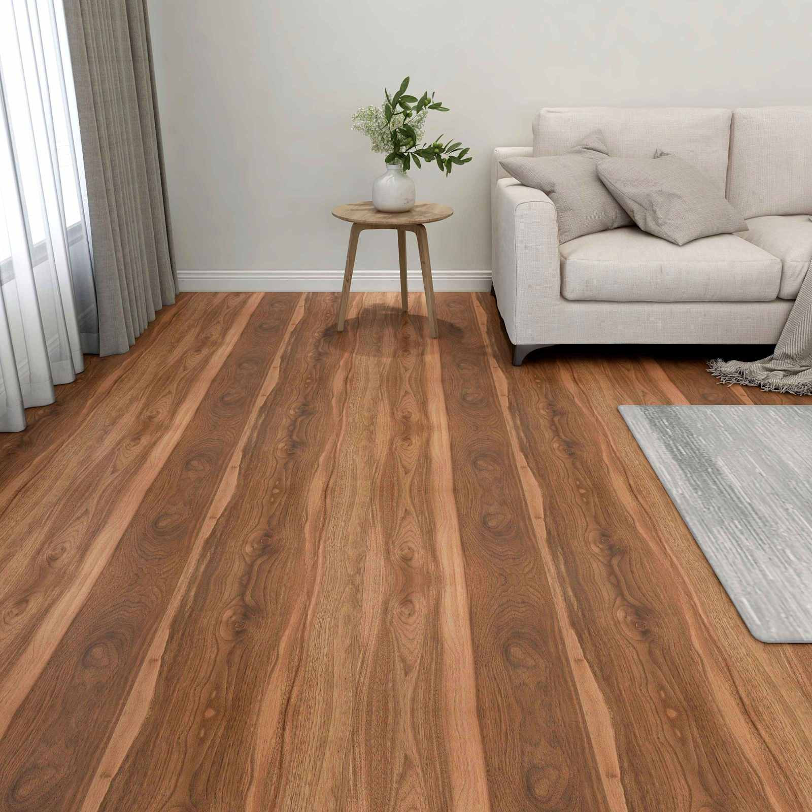 vidaXL Bodenplanken 5,11 m² 55 pcs PVC Dunkles Holz
