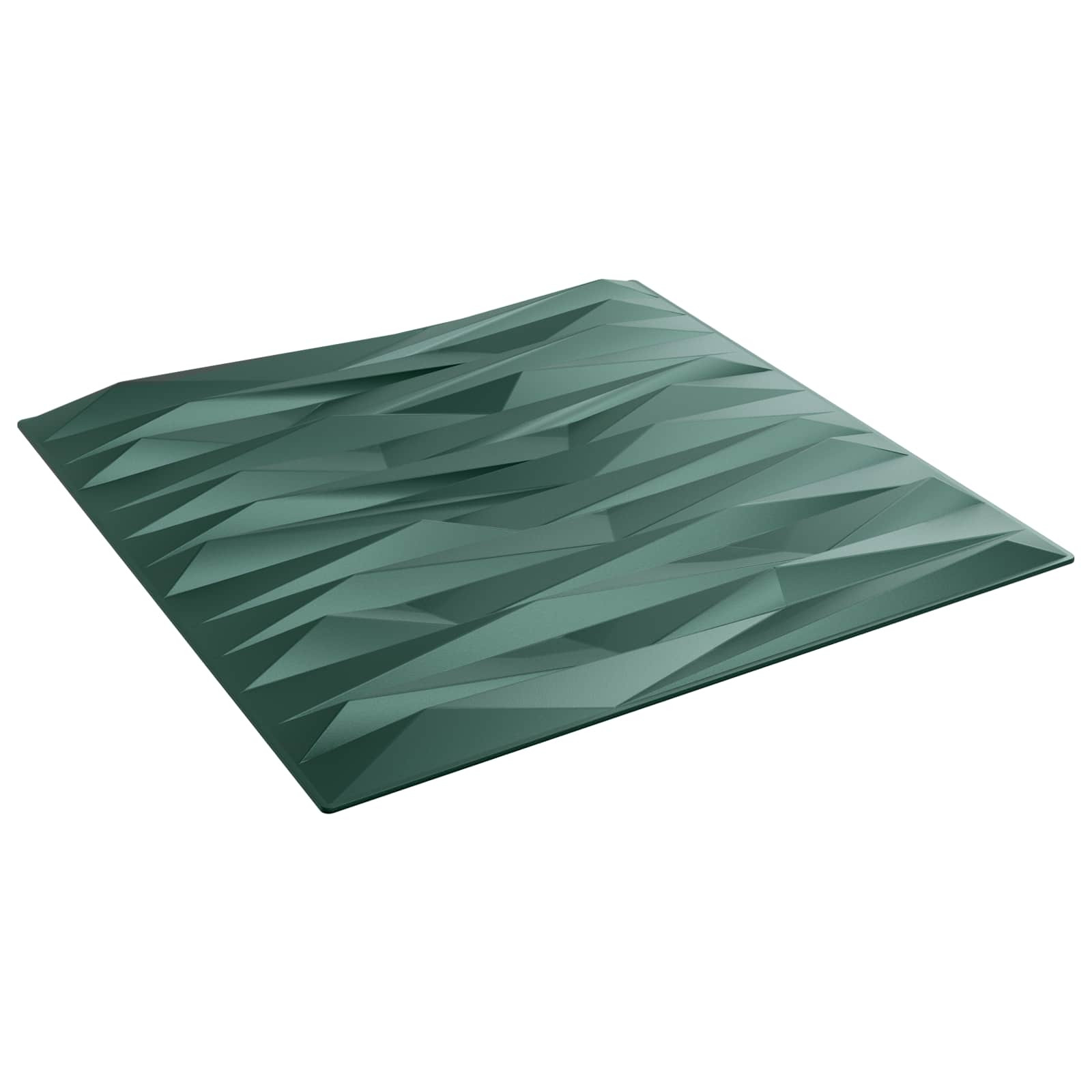 vidaXL Wandpaneele 48 pcs Stein Grün 50 x 50 cm XPS Schaum