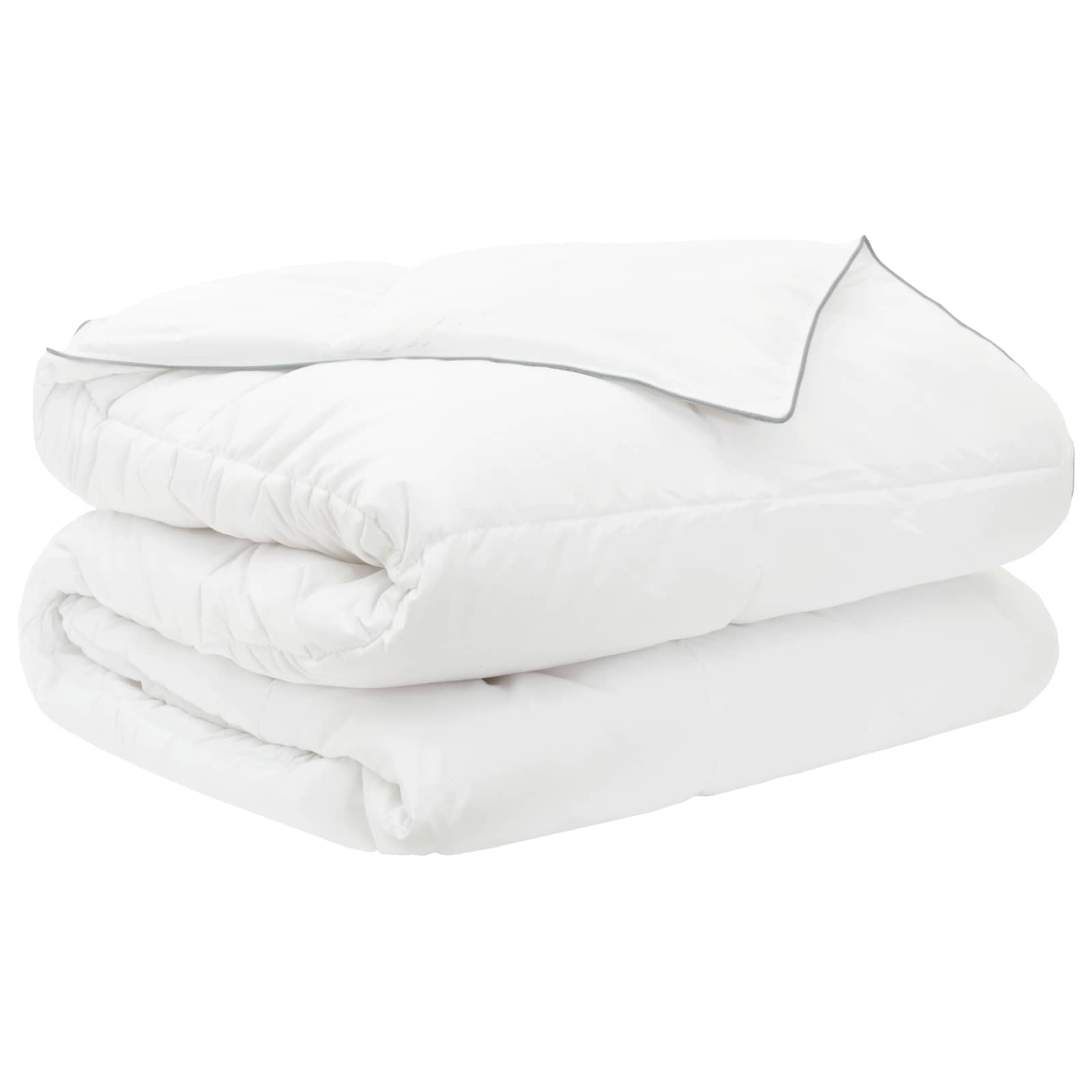 vidaXL Sommerdecke Weiß 200 x 200 cm Bambusfaser