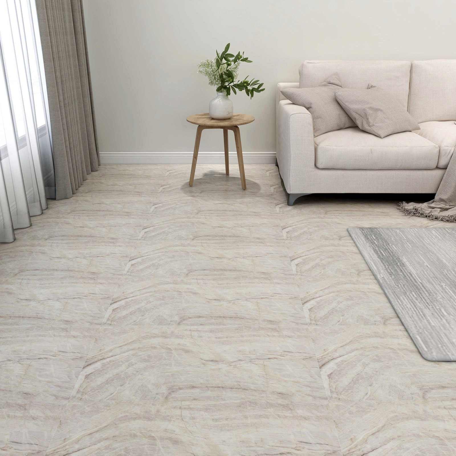 vidaXL Bodenplanken 5,11 m² 55 pcs PVC Braun und Beige
