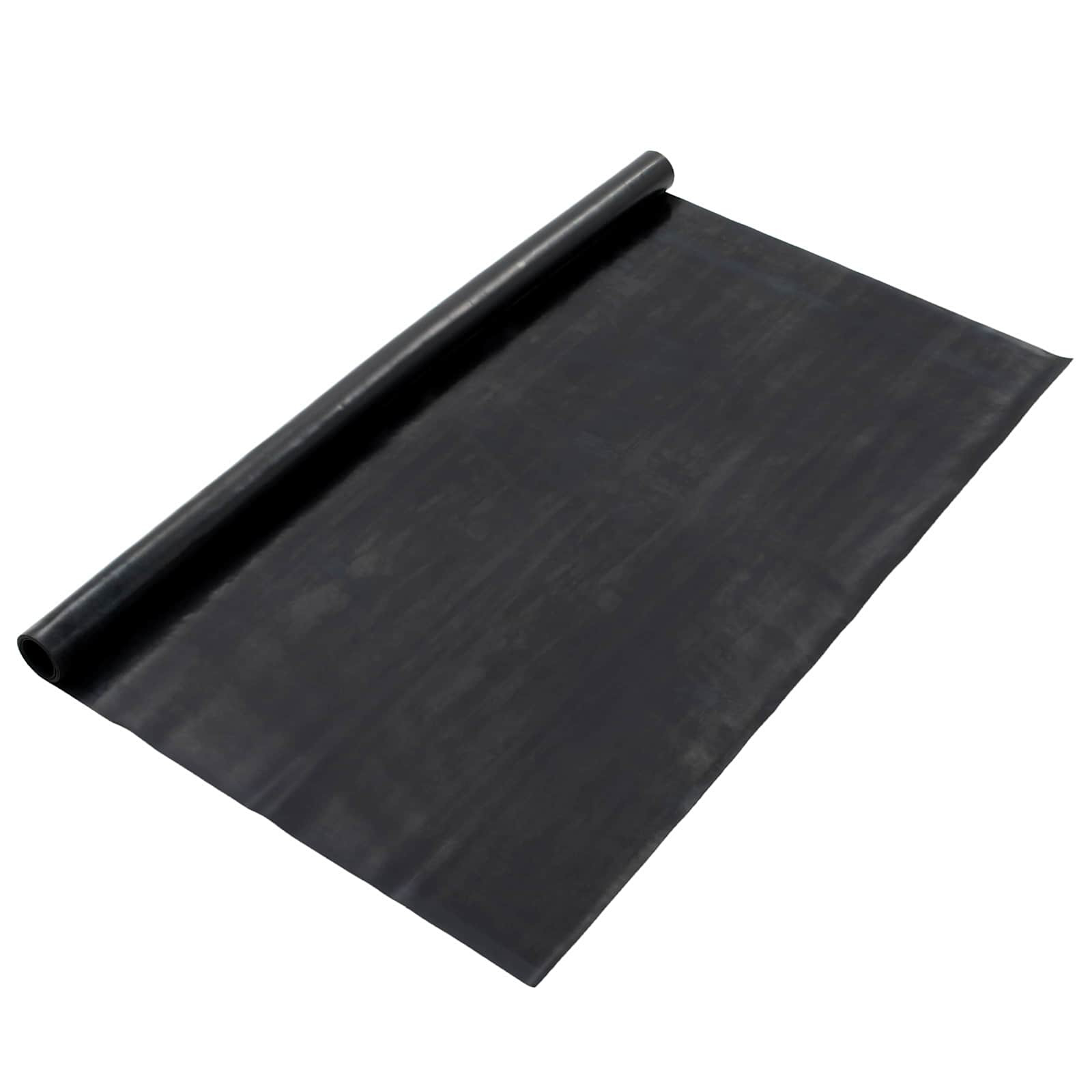 vidaXL Bodenbelag Schwarz 1,2 x 5 m Gummi