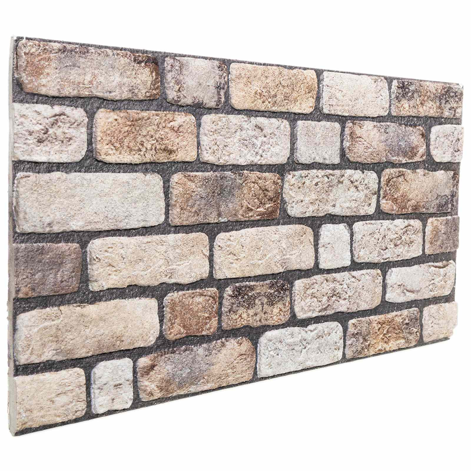 vidaXL Wandpaneele 10 pcs Hellbraun 100 x 50 cm EPS-Schaum