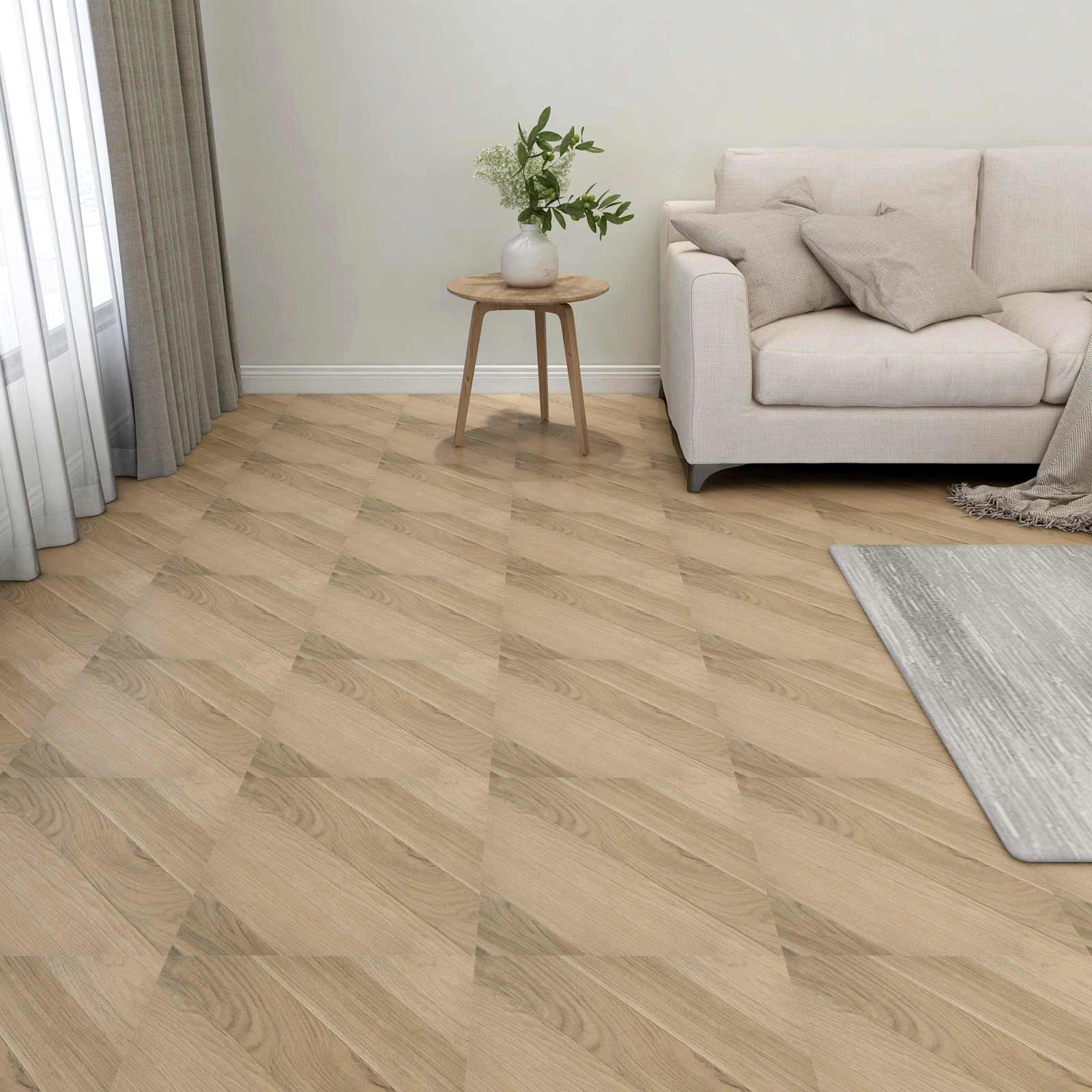 vidaXL Bodenplanken 55 pcs Braun 5,11 m² PVC