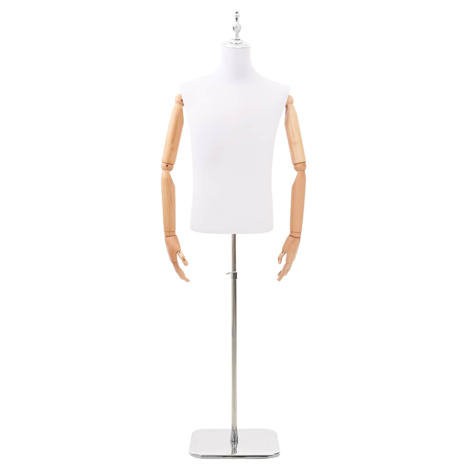 vidaXL Verstellbarer Mannequin 170-218 cm mit Standfuß Männlich PP