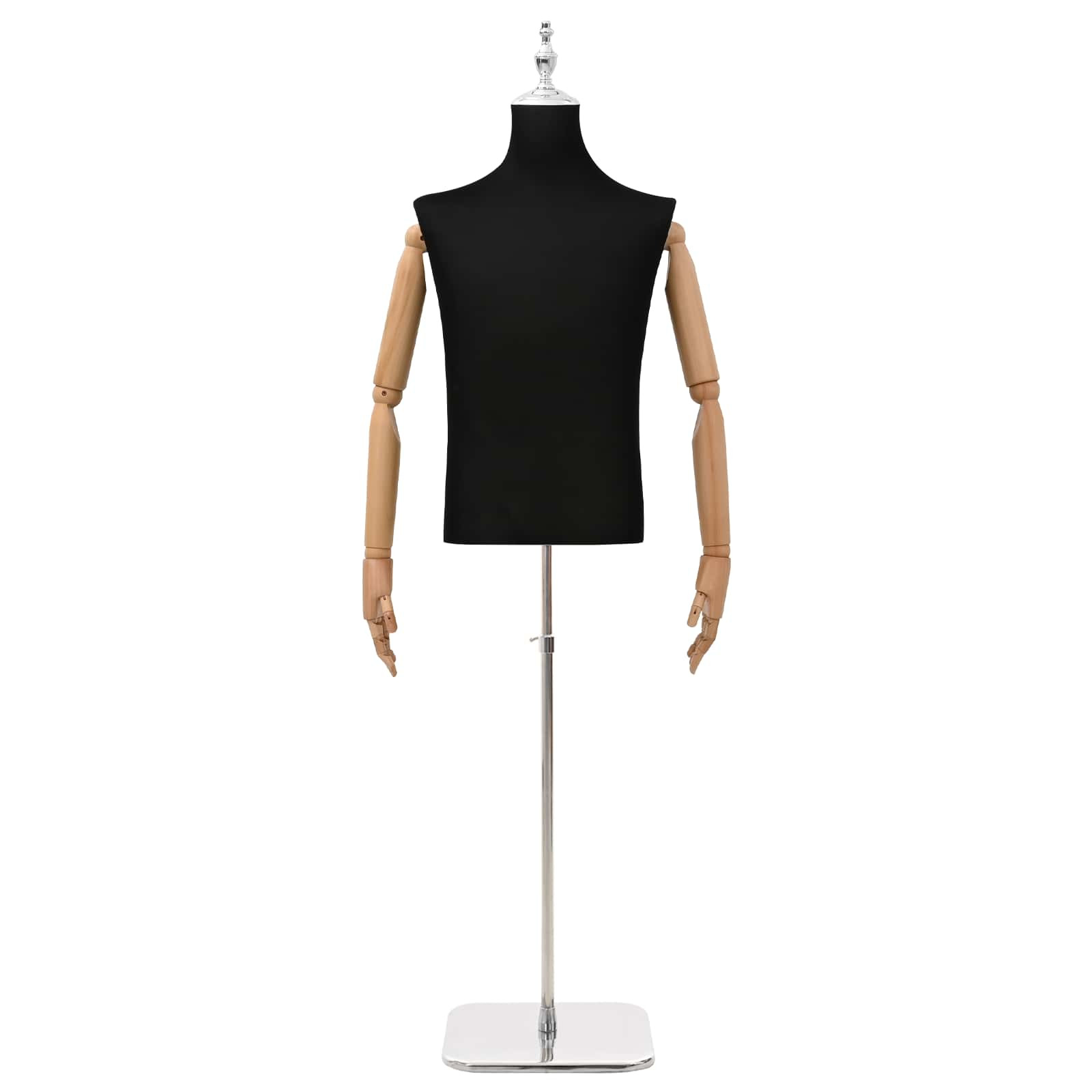 vidaXL Verstellbare Mannequin 170-218 cm mit Sockel Männlich PP