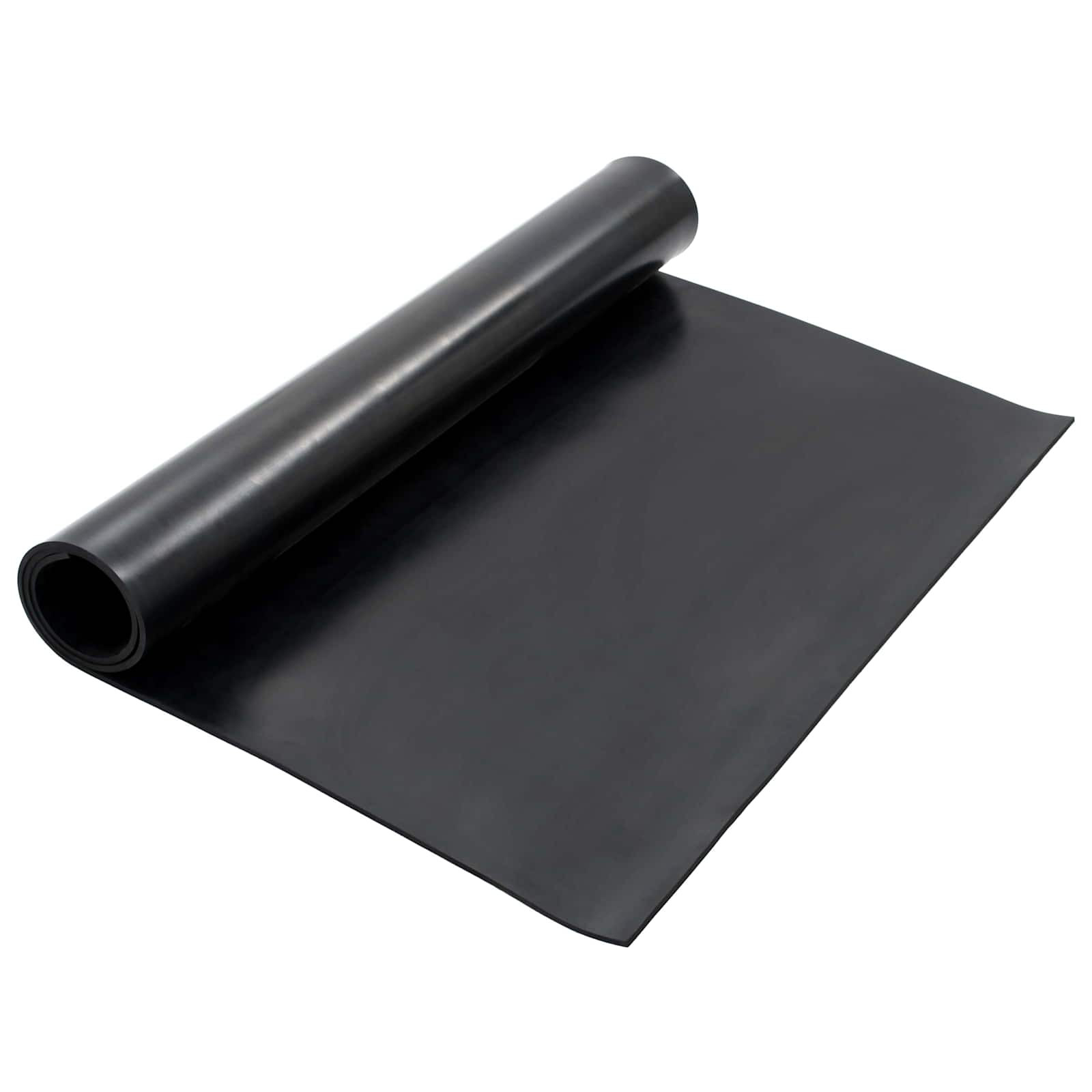 vidaXL Bodenbelag Schwarz 1,2 x 2 m Gummi