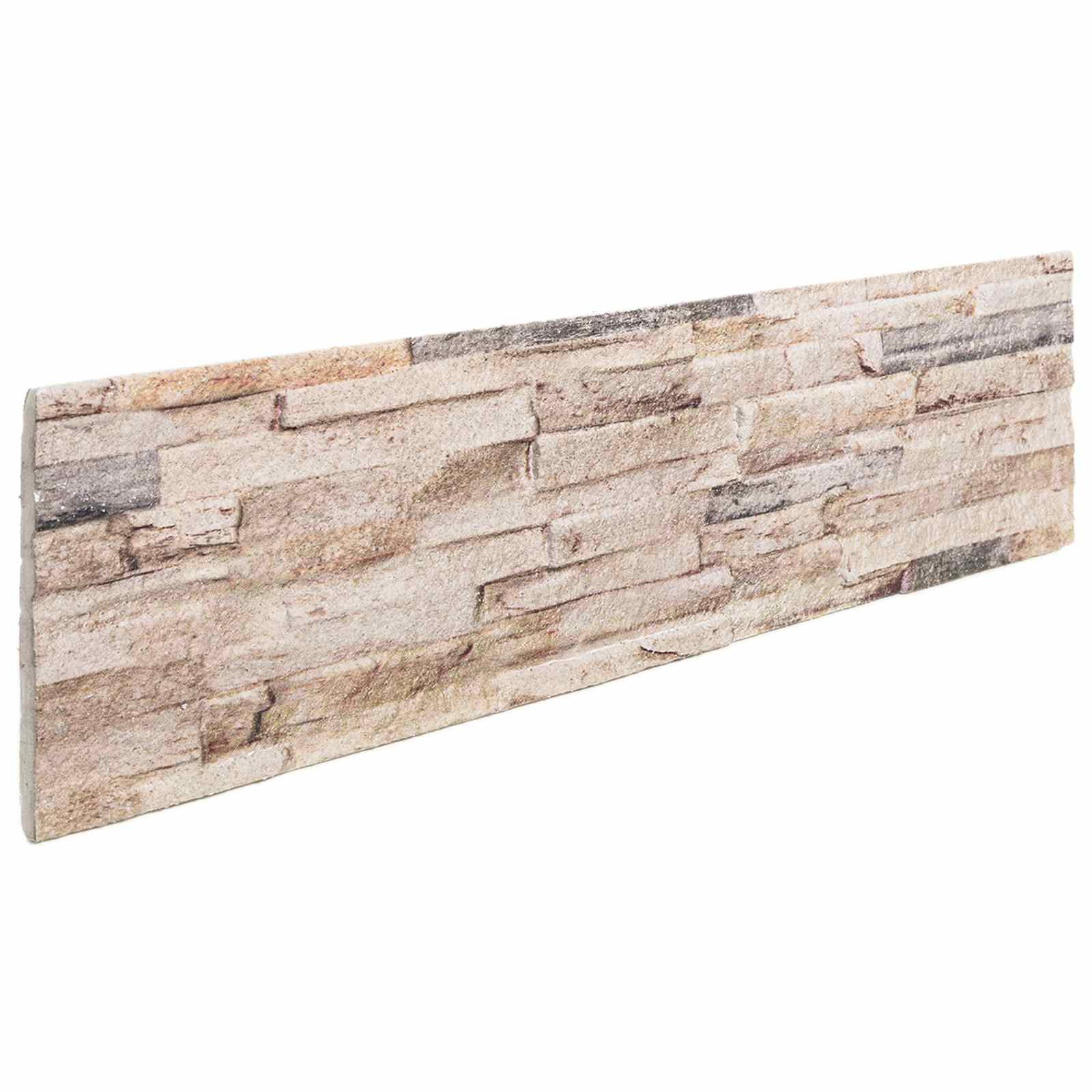 vidaXL Wandpaneele 10 pcs Weiß und Rot 100 x 25 cm EPS-Schaum
