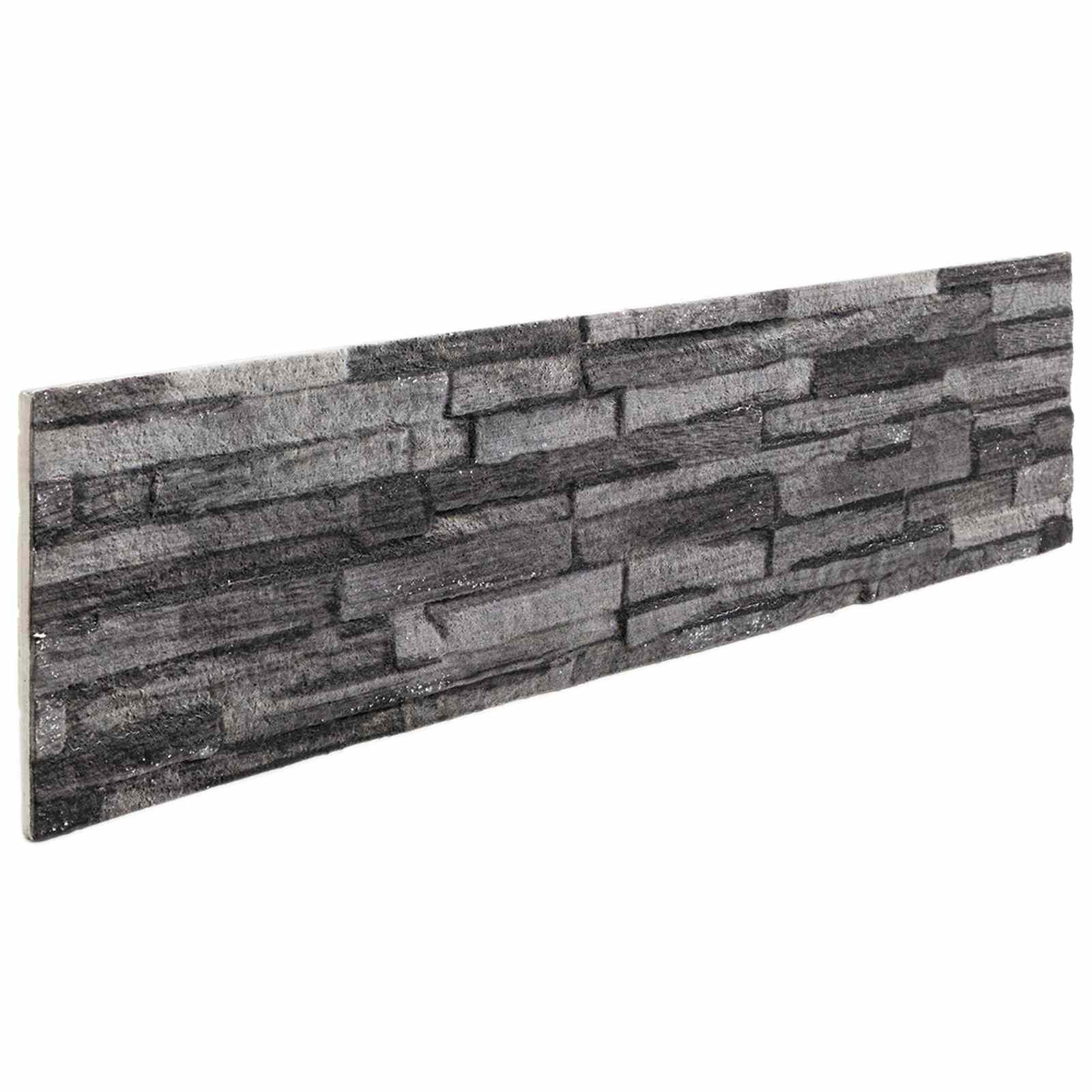 vidaXL Wandpaneele 10 pcs Anthrazit 100 x 25 cm EPS-Schaum