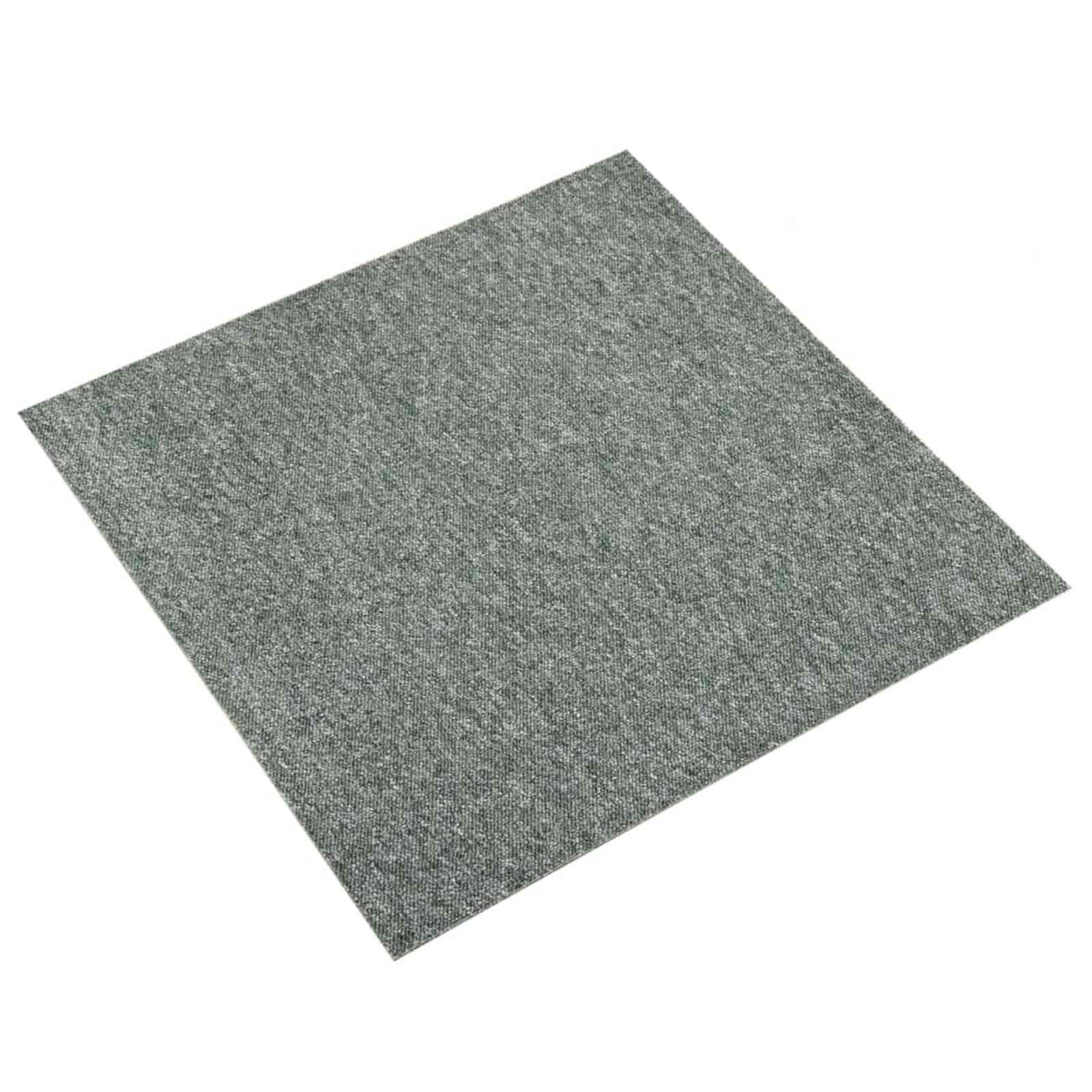 vidaXL Teppich 20 pcs Grün 50 x 50 cm 100% Polypropylen