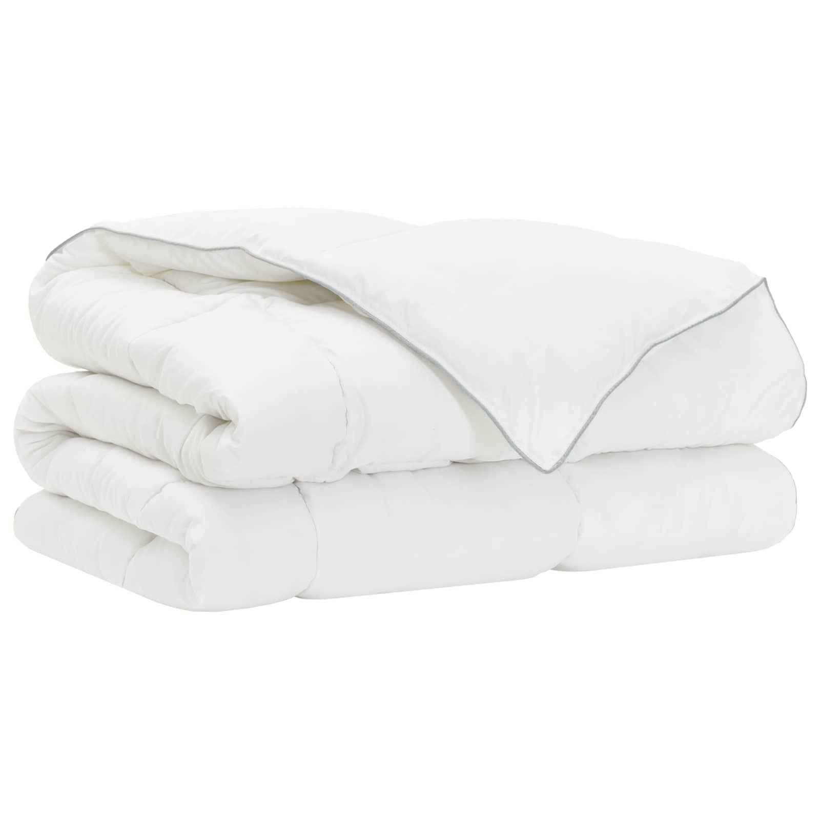 vidaXL Duvet- und Kopfkissen-Set Weiß 260 x 220 cm Bambusfaser