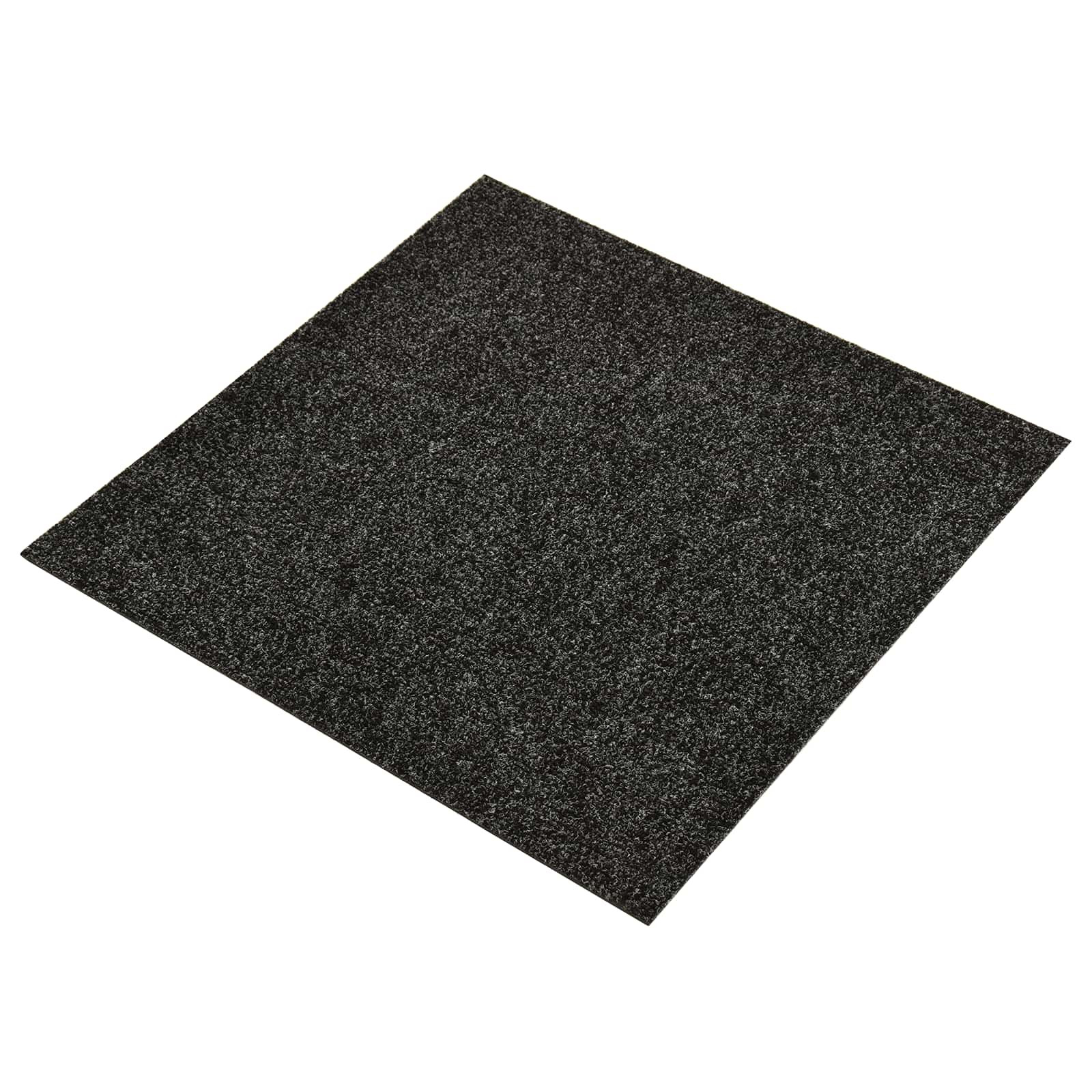 vidaXL Teppich 20 pcs Schwarz 50 x 50 cm Bitumen