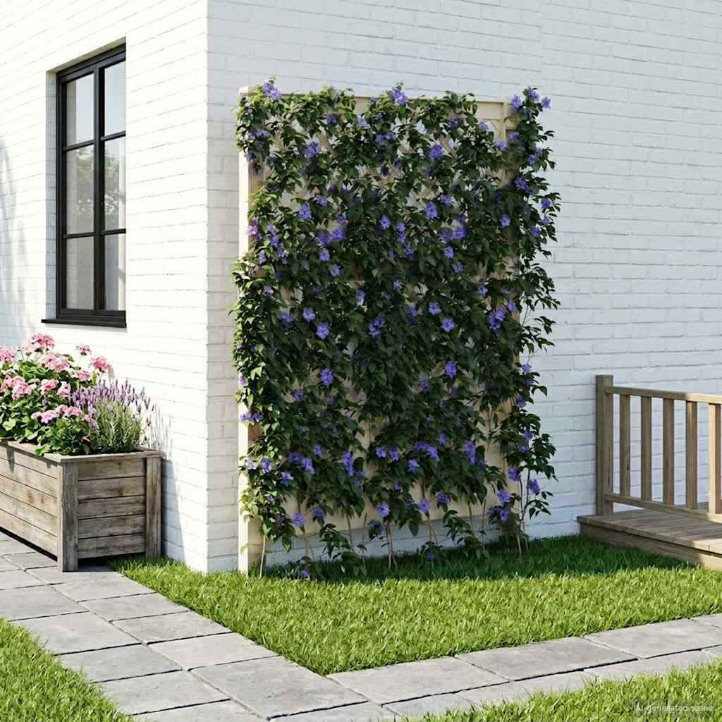vidaXL Trellis mit Spike Weiß 99 x 6 x 165 cm PP