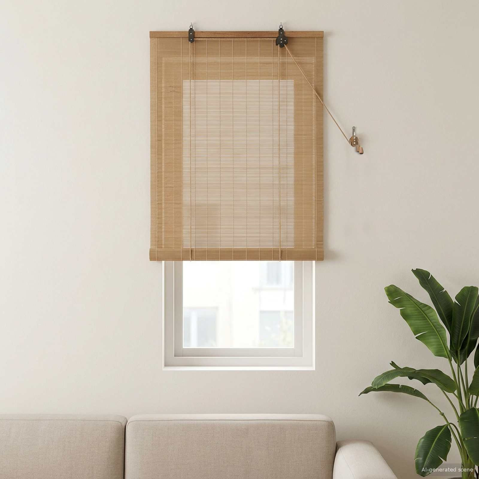 vidaXL Rollo Braun 70 x 160 cm Bambus