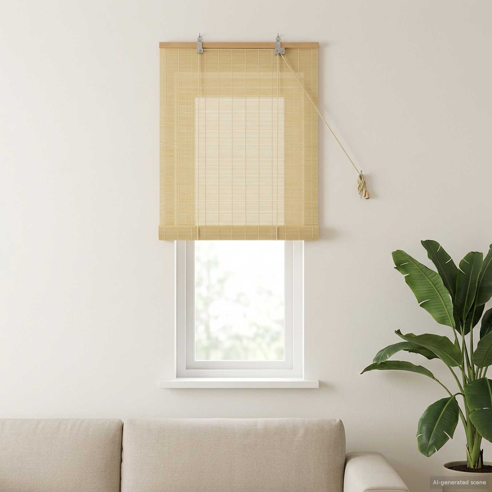 vidaXL Rollo Natur 50 x 160 cm Bambus
