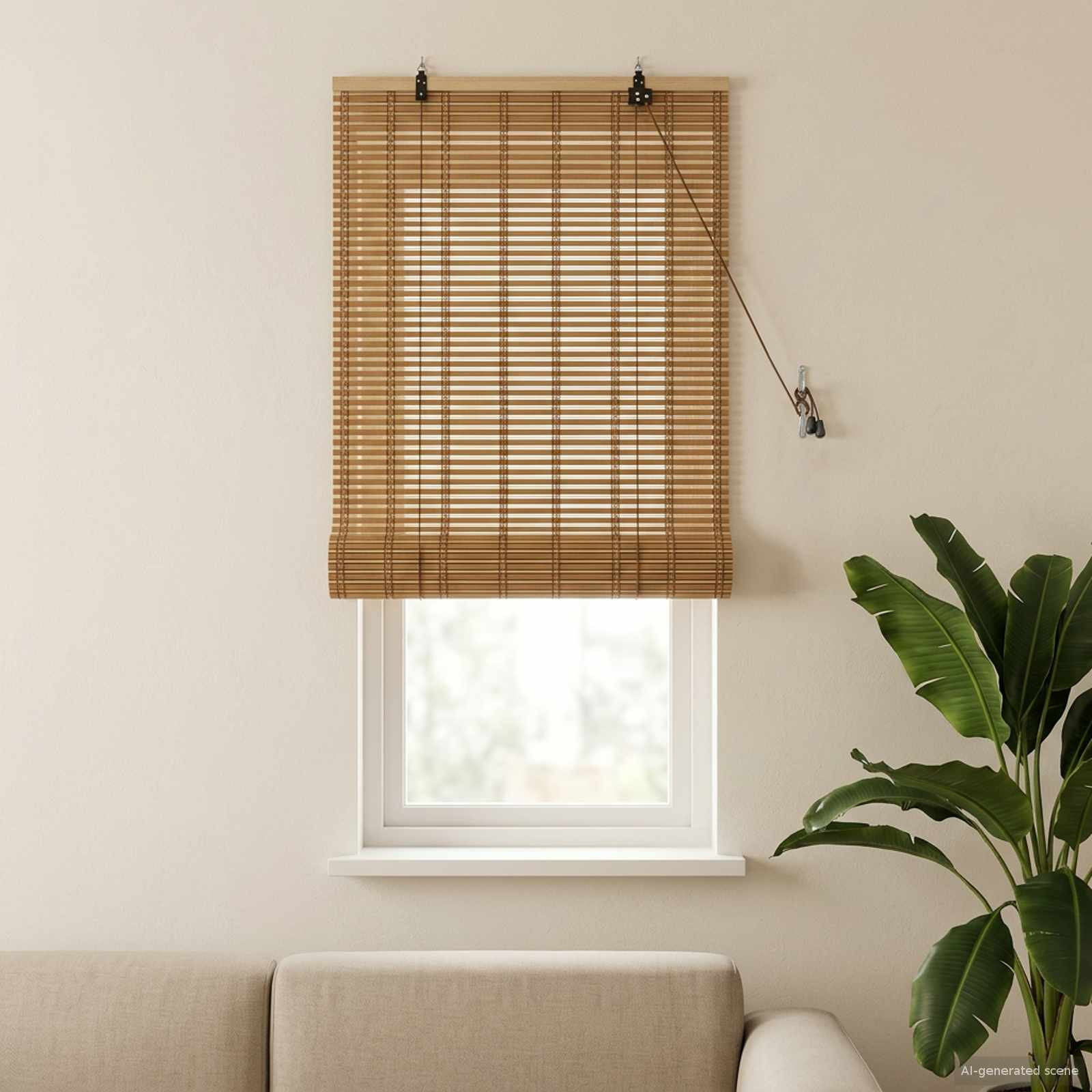 vidaXL Rollo Natur 70 x 160 cm Bambus