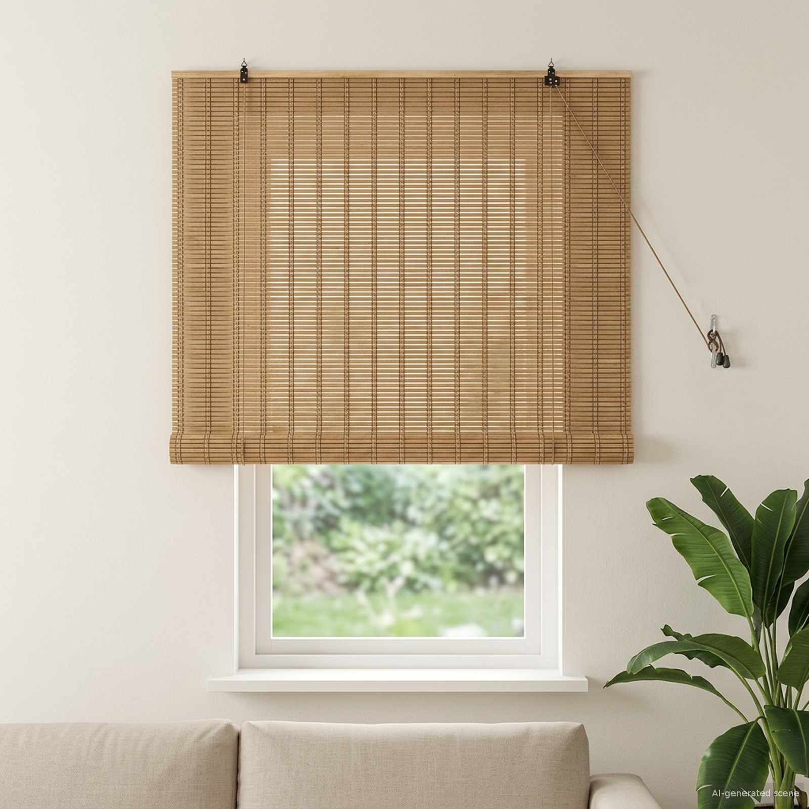 vidaXL Rollo Natur 130 x 160 cm Bambus
