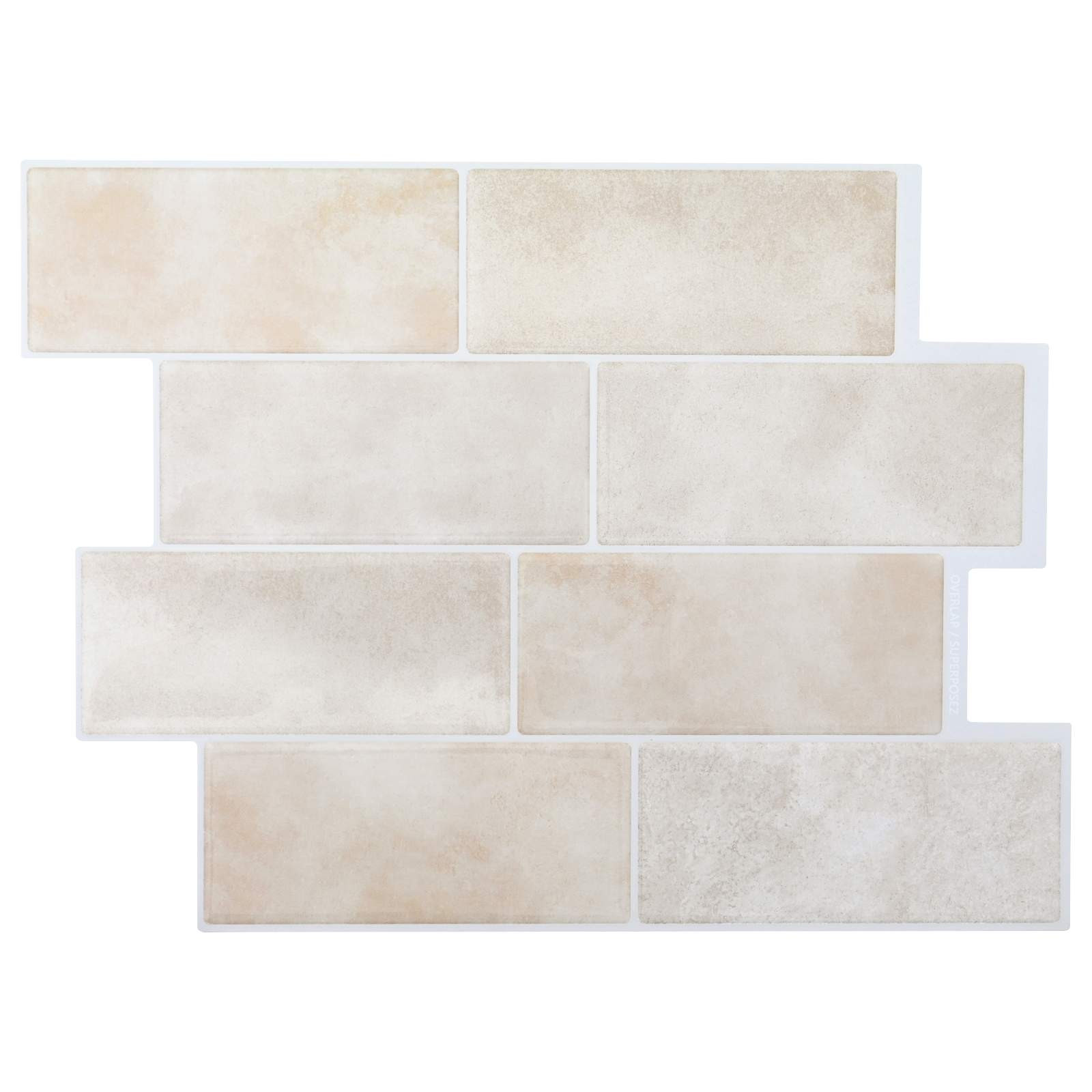 vidaXL U-Bahn-Fliese 20 pcs Beige Marmor 29 x 21 cm