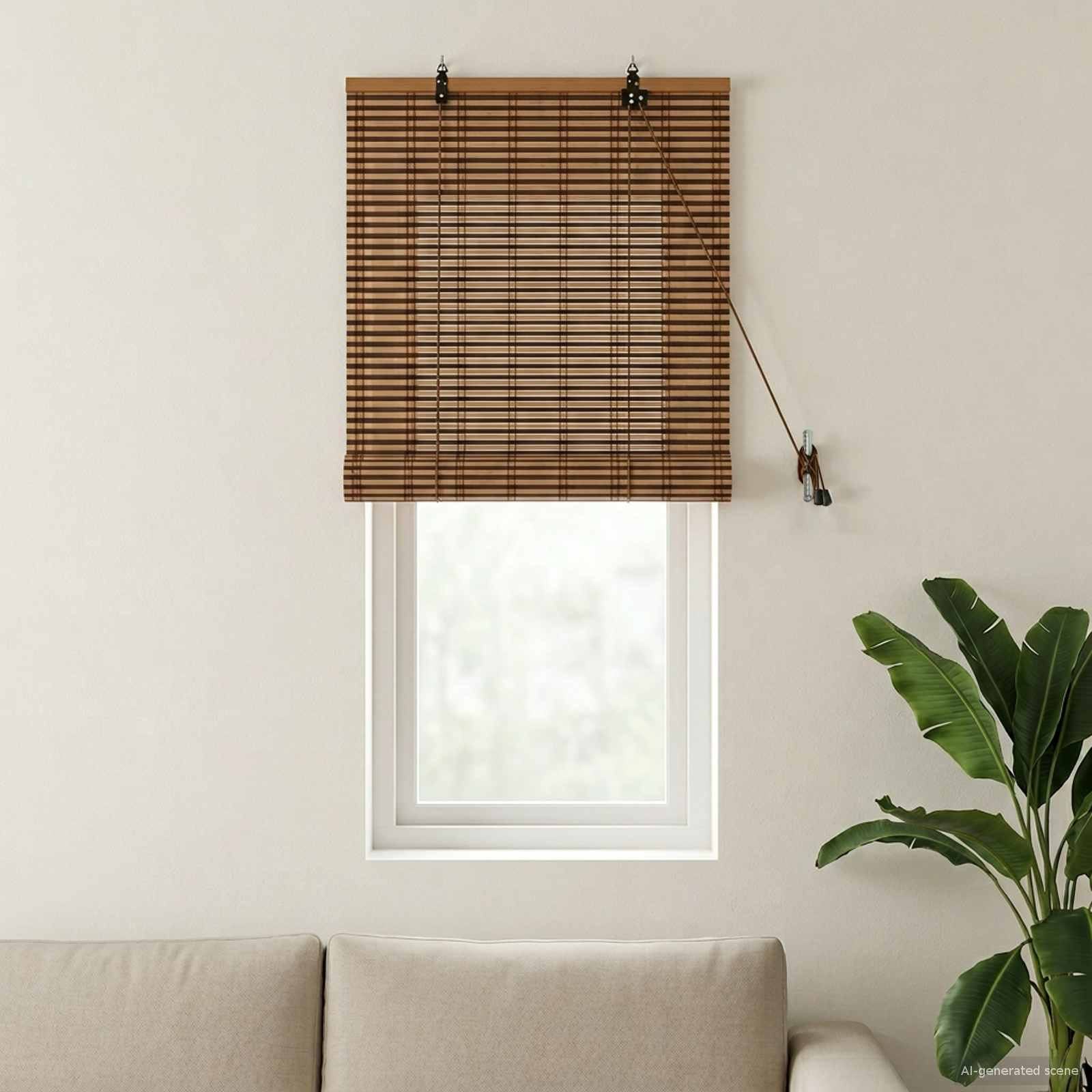 vidaXL Rollo Braun 70 x 160 cm Bambus