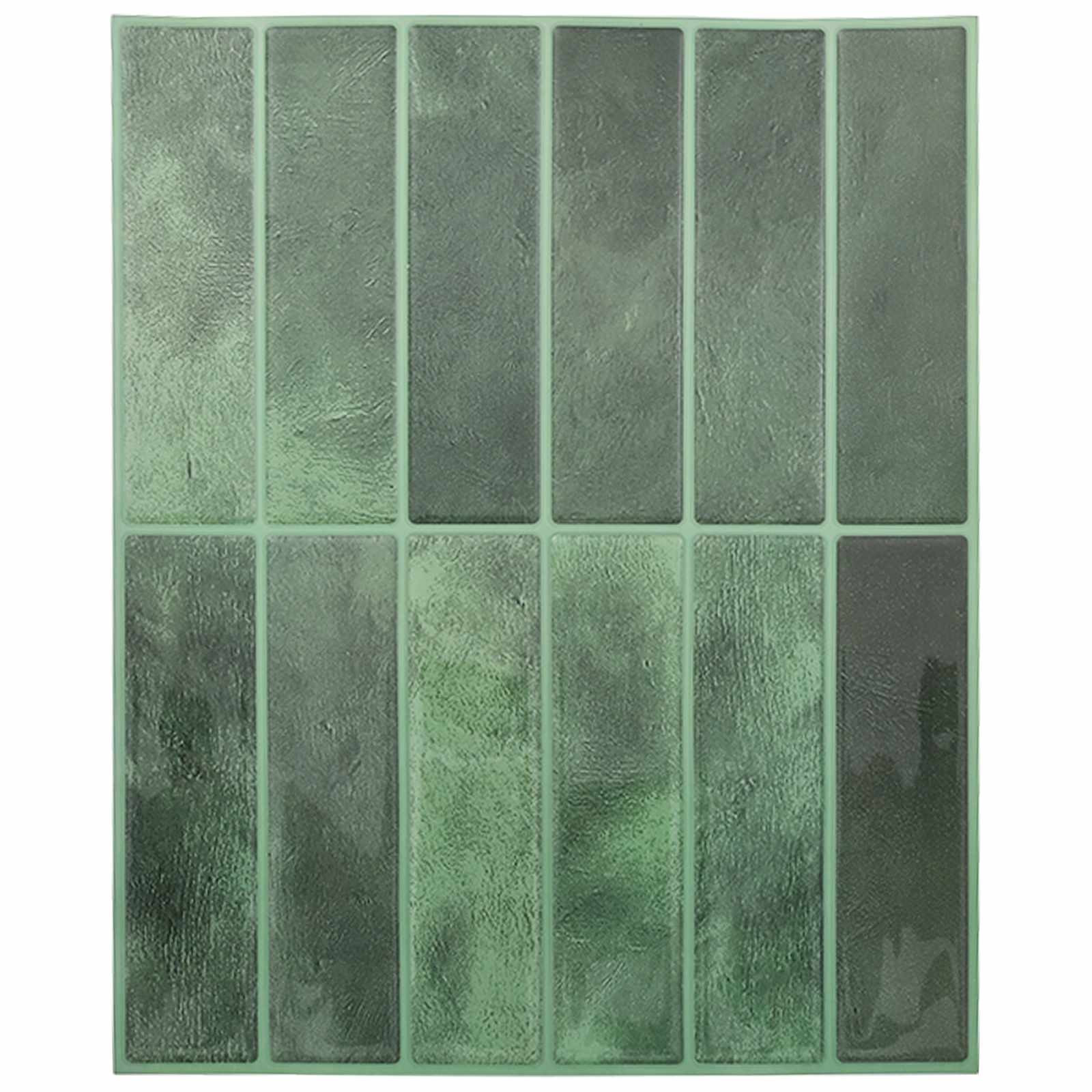 vidaXL Rechteckige Fliese 50 pcs Dunkelgrün 29 x 23 x 0,08 cm