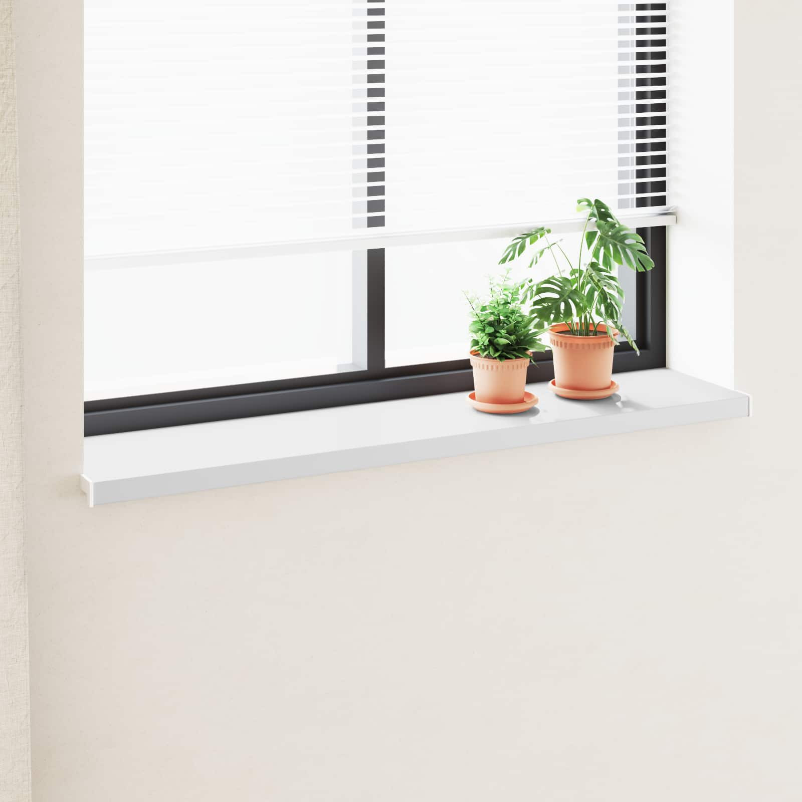 vidaXL Fensterbank Weiß 160 x 35 x 4,5 cm PVC