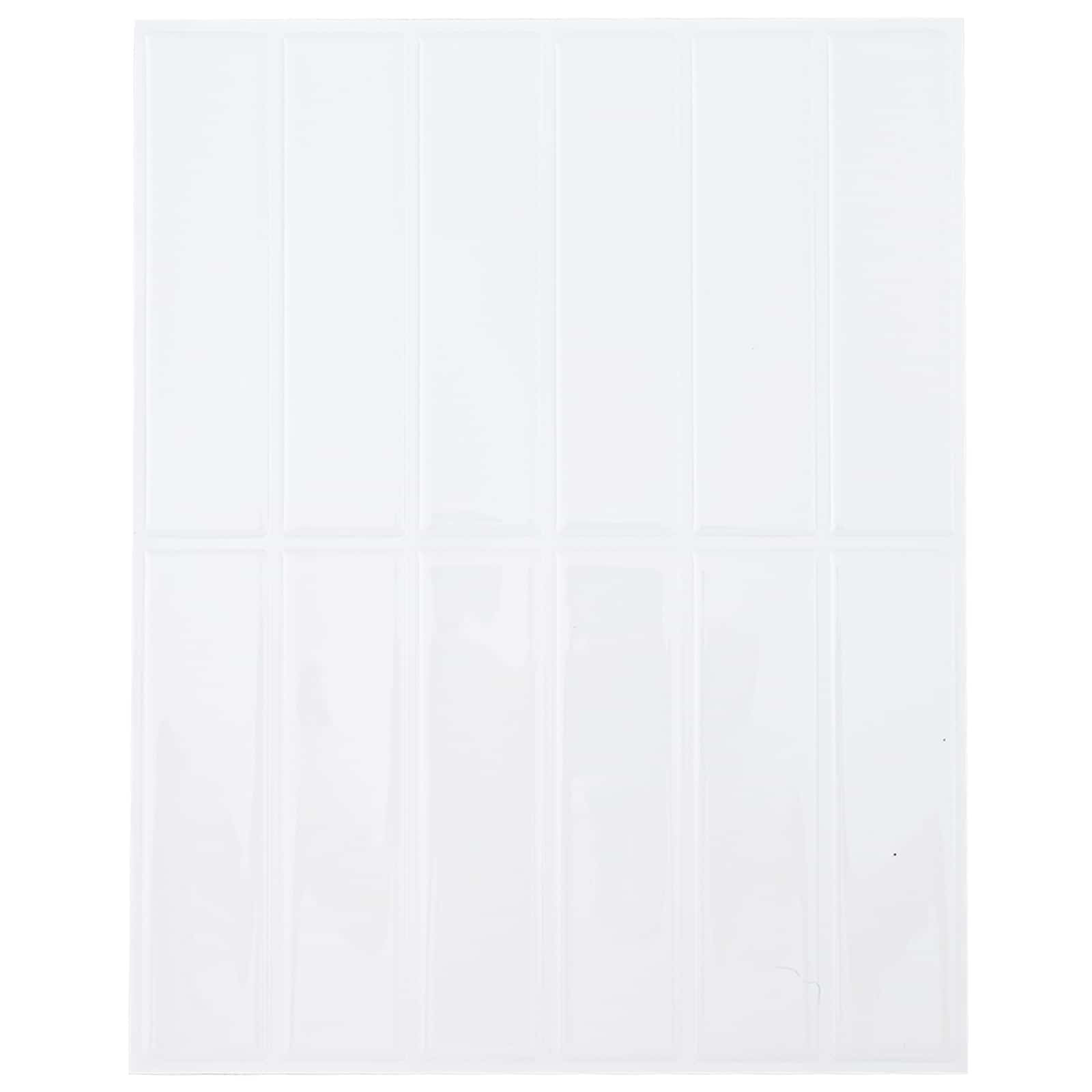 vidaXL Rechteckige Fliese 50 pcs Weiß 29 x 23 x 0,08 cm