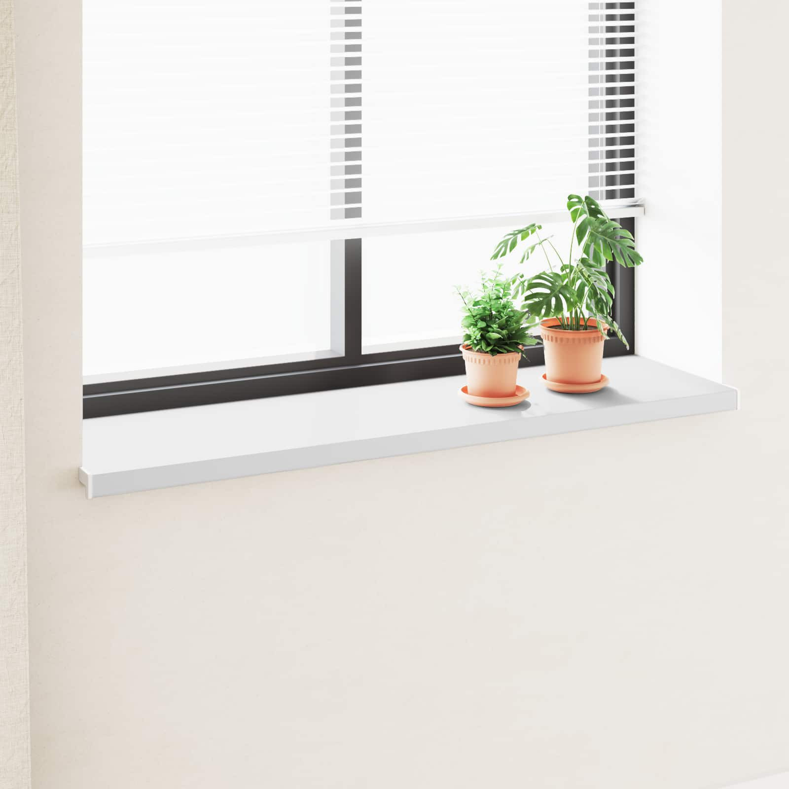 vidaXL Fensterbank Weiß 160 x 40 x 4,5 cm PVC