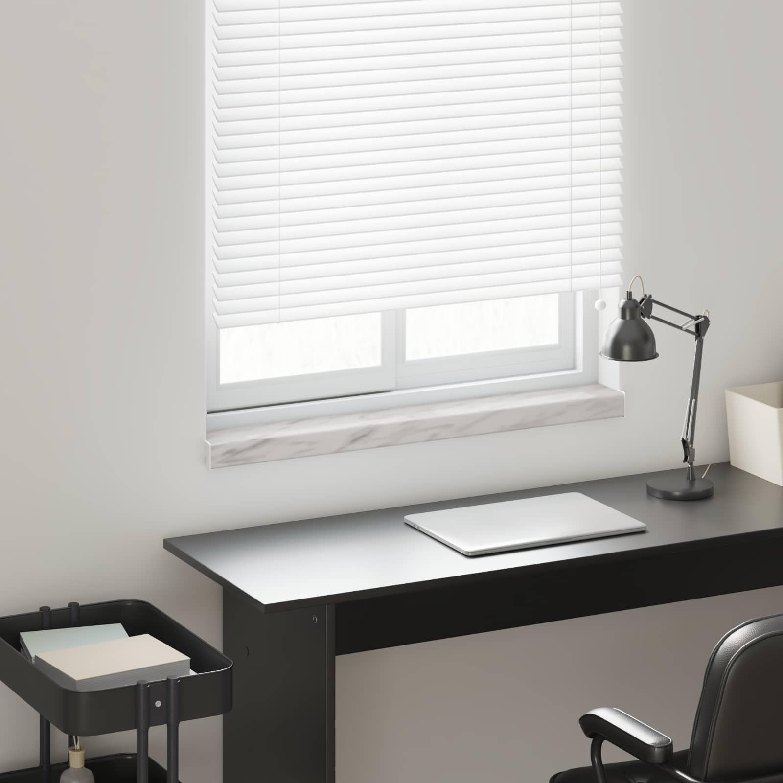 vidaXL Fensterbank Marmorstruktur 80 x 10 x 4,5 cm PVC