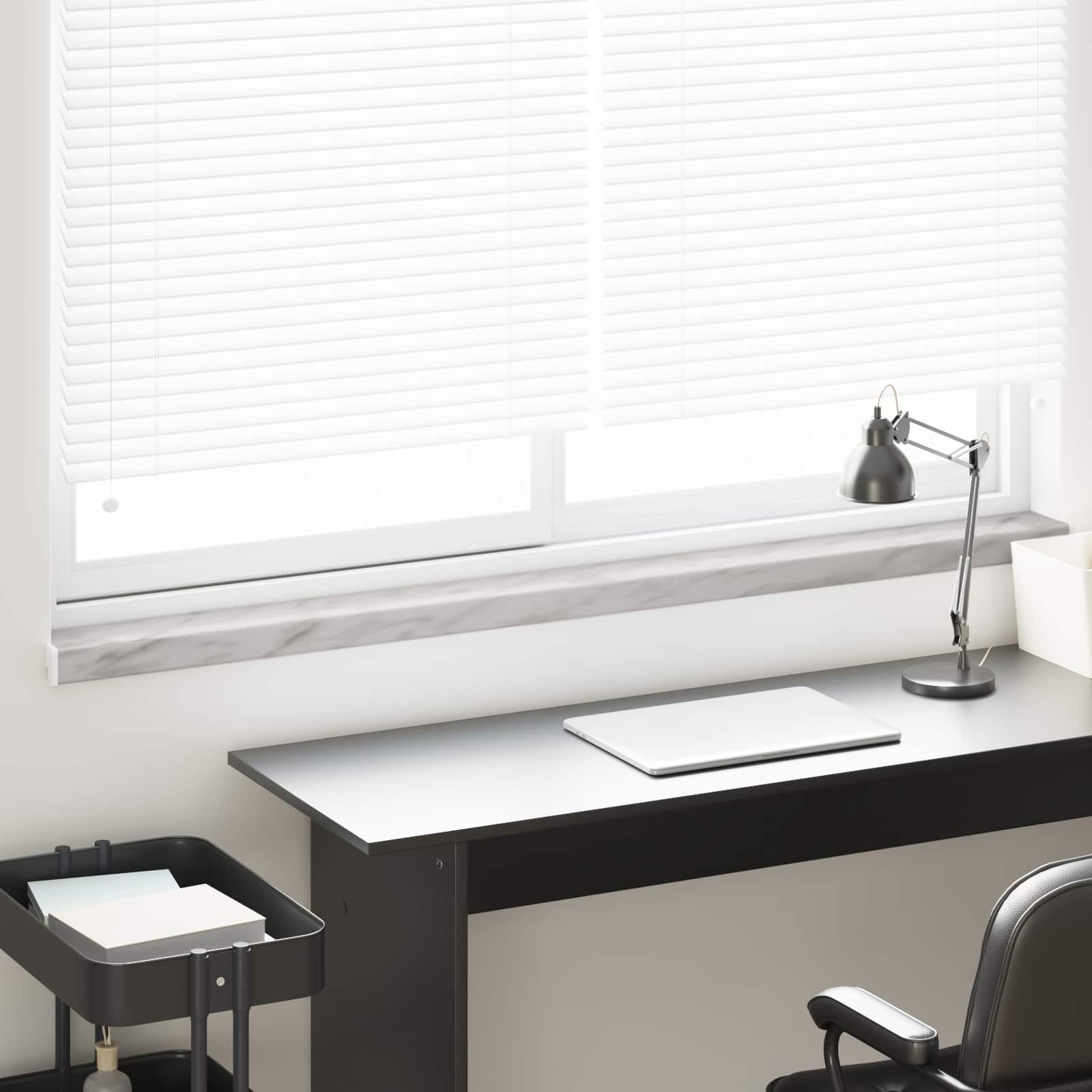 vidaXL Fensterbank Marmorstruktur 140 x 10 x 4,5 cm PVC