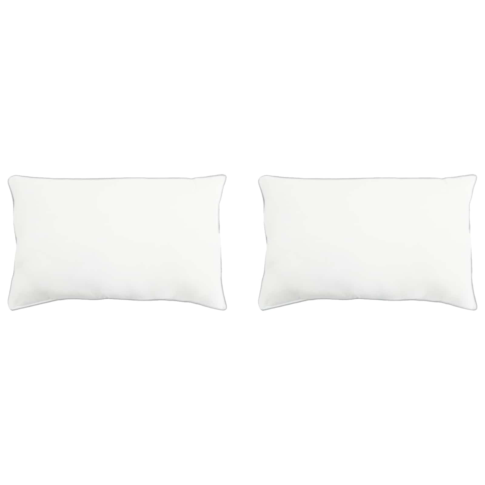 vidaXL Kopfkissen 2 pcs Weiß 60 x 70 cm Bambusfaser
