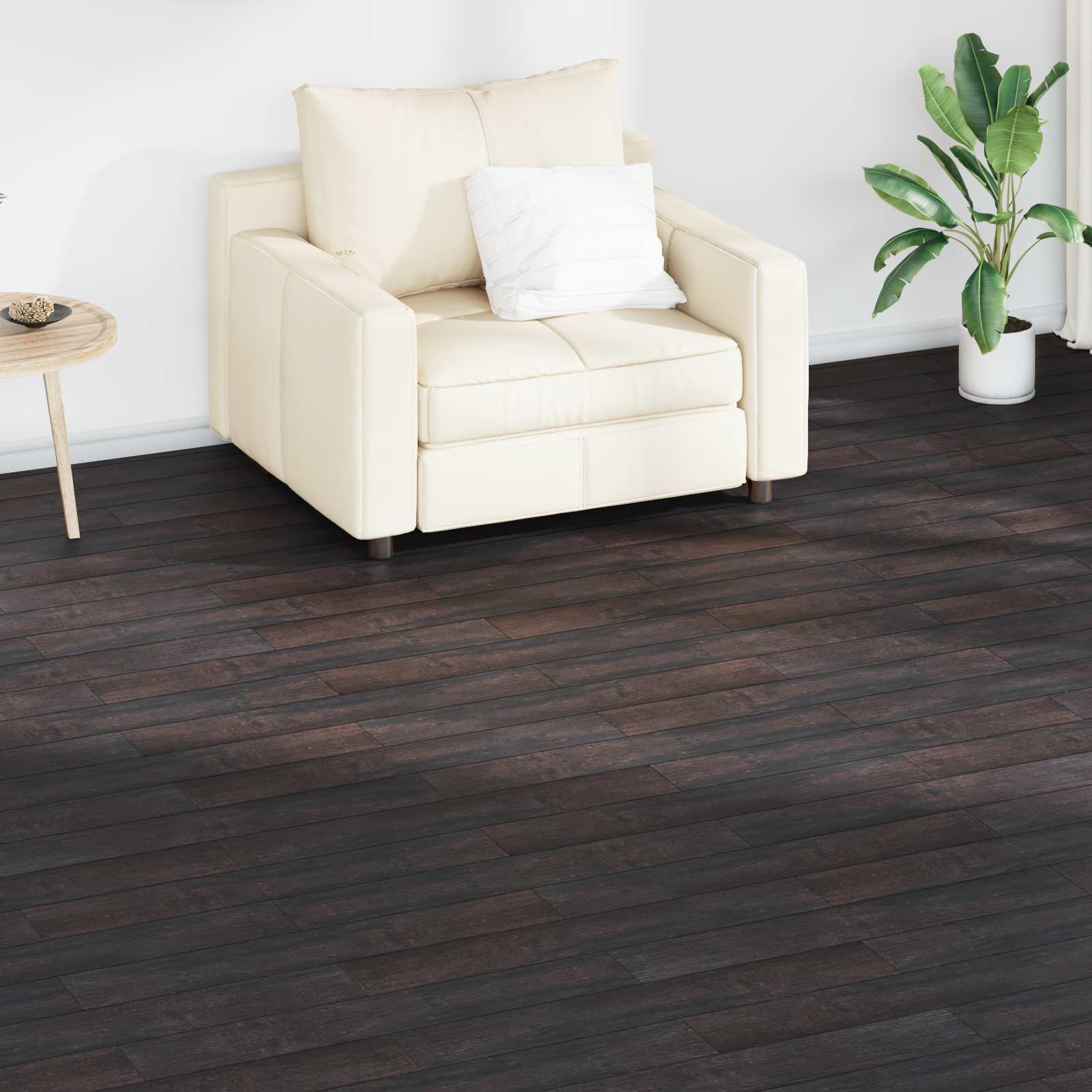 vidaXL Bodenplanken 18 pcs Dunkelbraun 2,51 m² PVC
