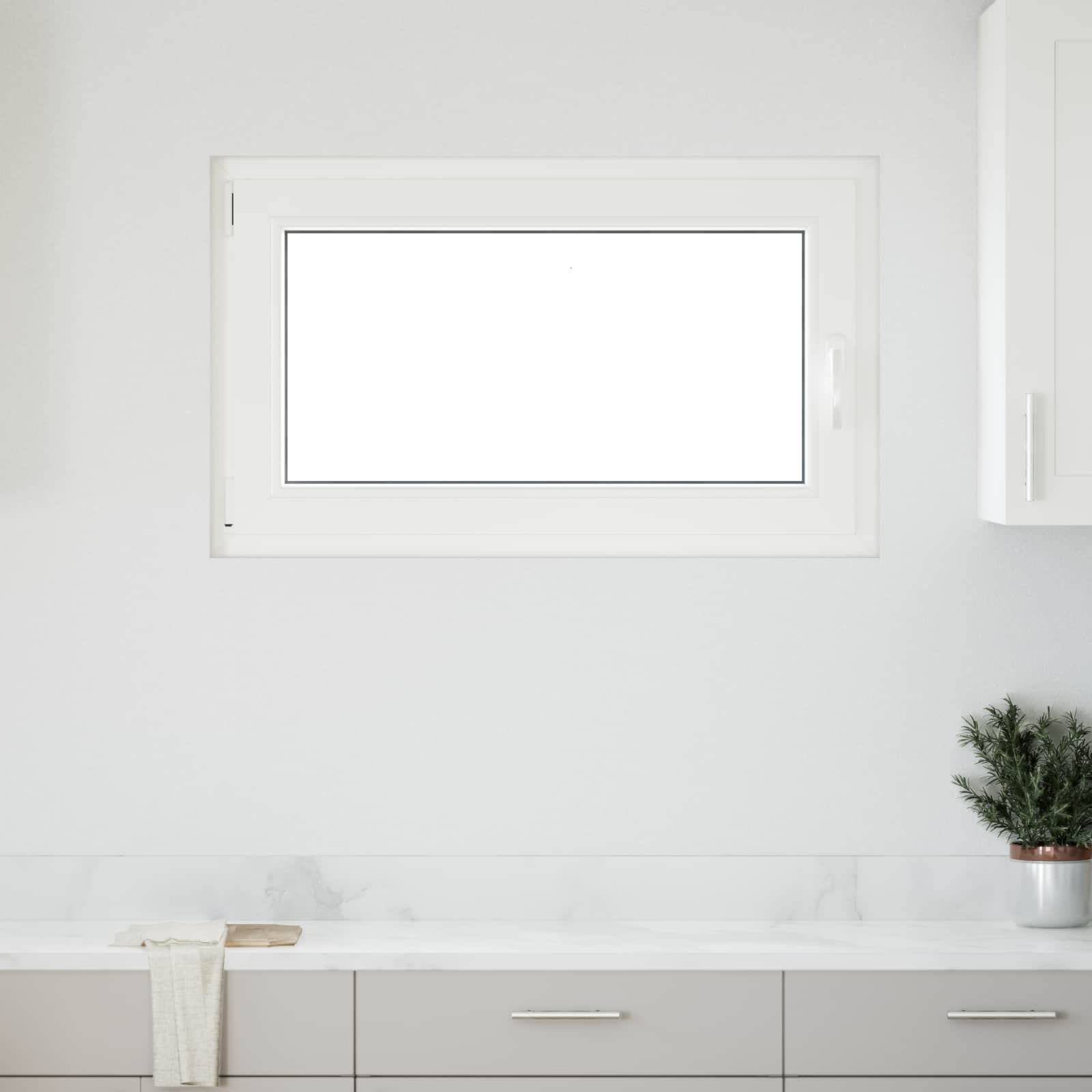 vidaXL Kellerfenster RISOR 100 x 60 cm PVC und Glas Weiß
