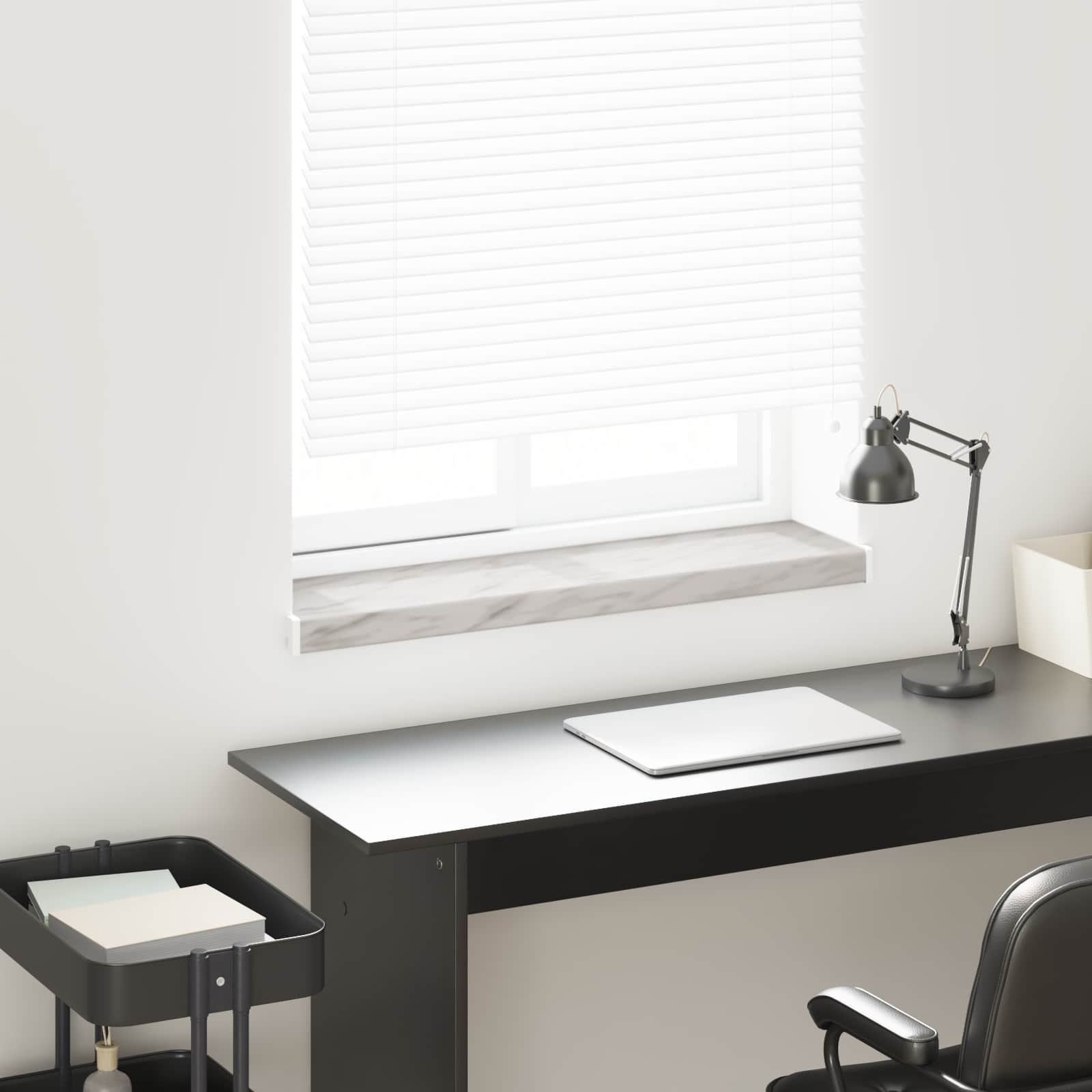 vidaXL Fensterbank Marmorstruktur 80 x 20 x 4,5 cm PVC