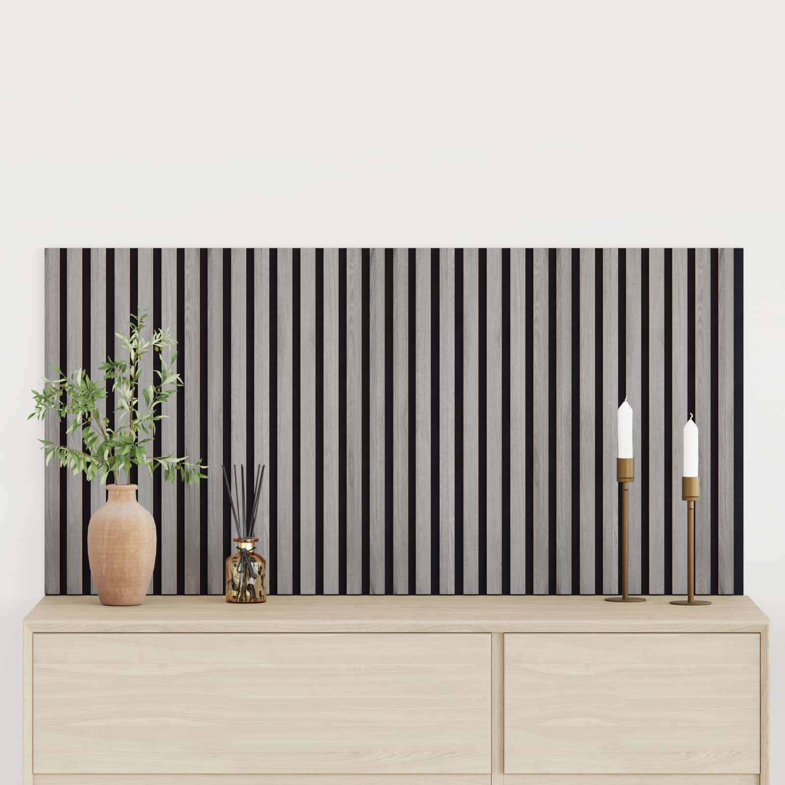 vidaXL Wandpaneele 2 pcs Grau 60,5 x 60 cm