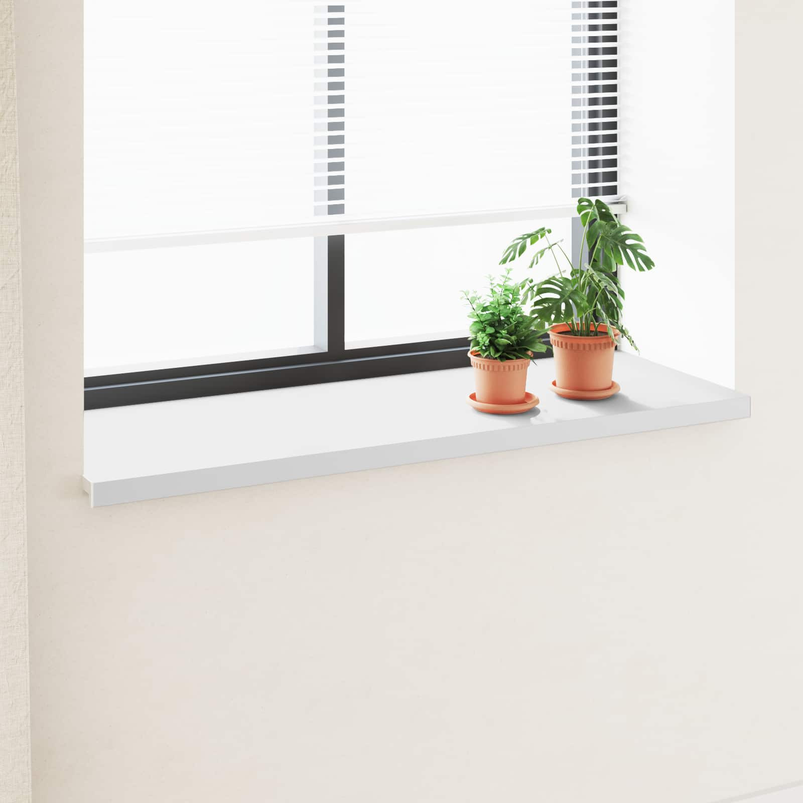 vidaXL Fensterbank Weiß 160 x 50 x 4,5 cm PVC