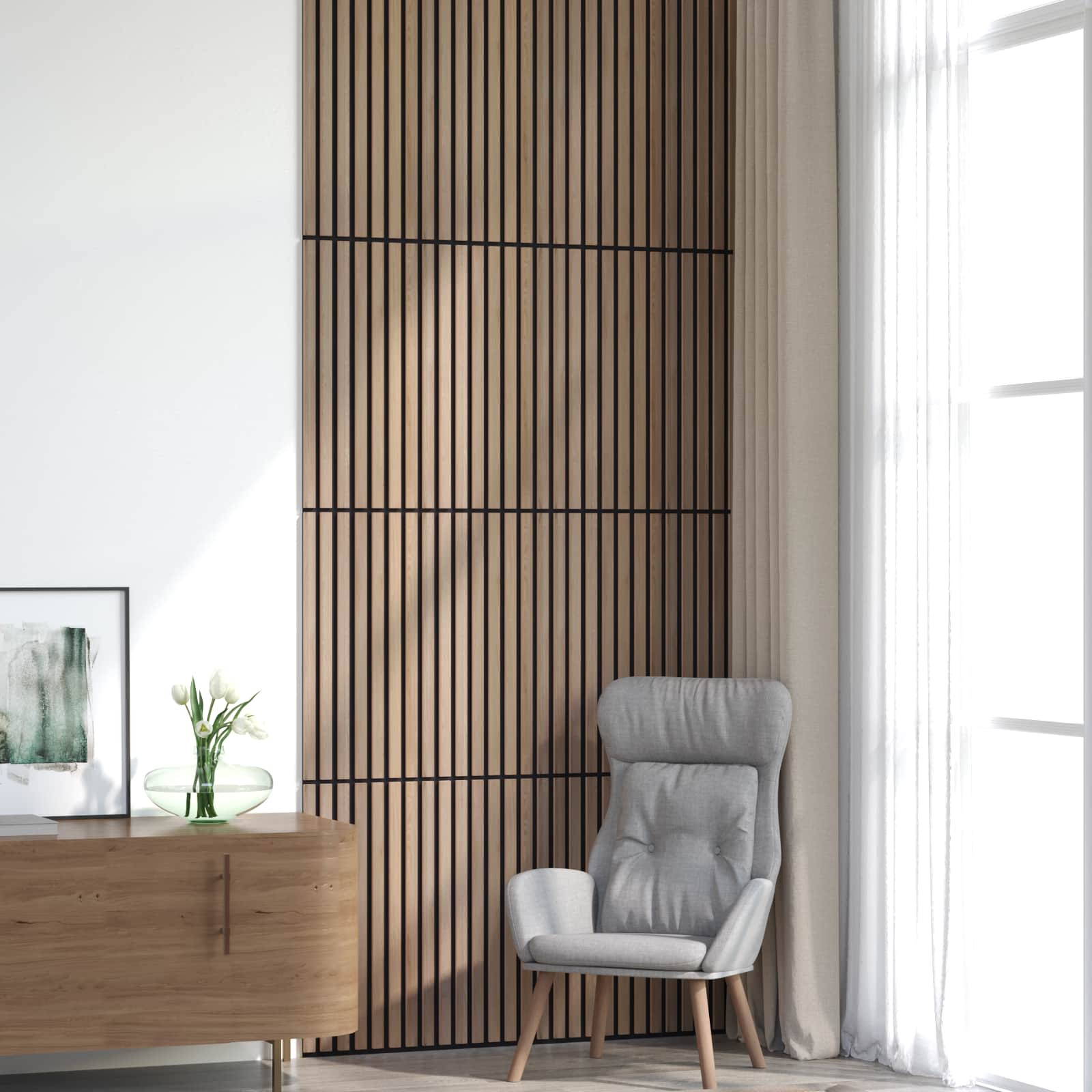 vidaXL Wandpaneele 8 pcs Braun 60,5 x 60 cm