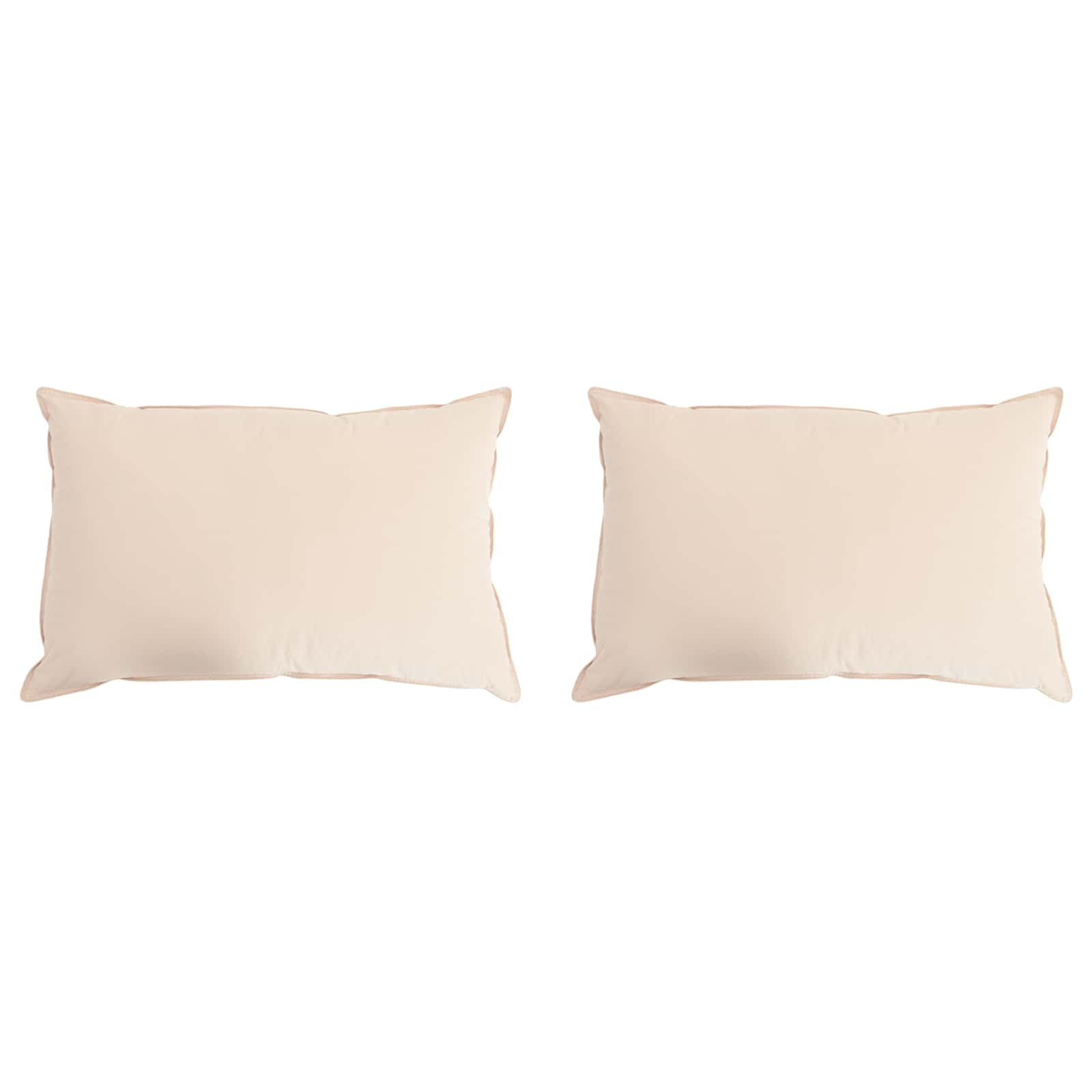 vidaXL Kopfkissen 2 pcs Beige 70 x 90 cm Kapokfaser