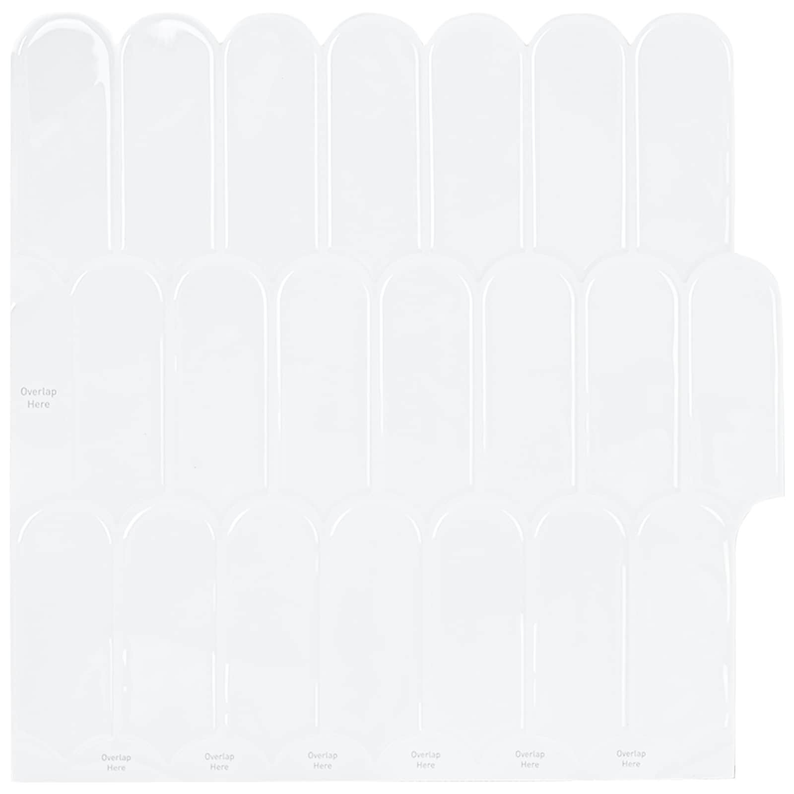 vidaXL Federfliese 10 pcs Weiß 30 x 30 cm Polyurethan und PET